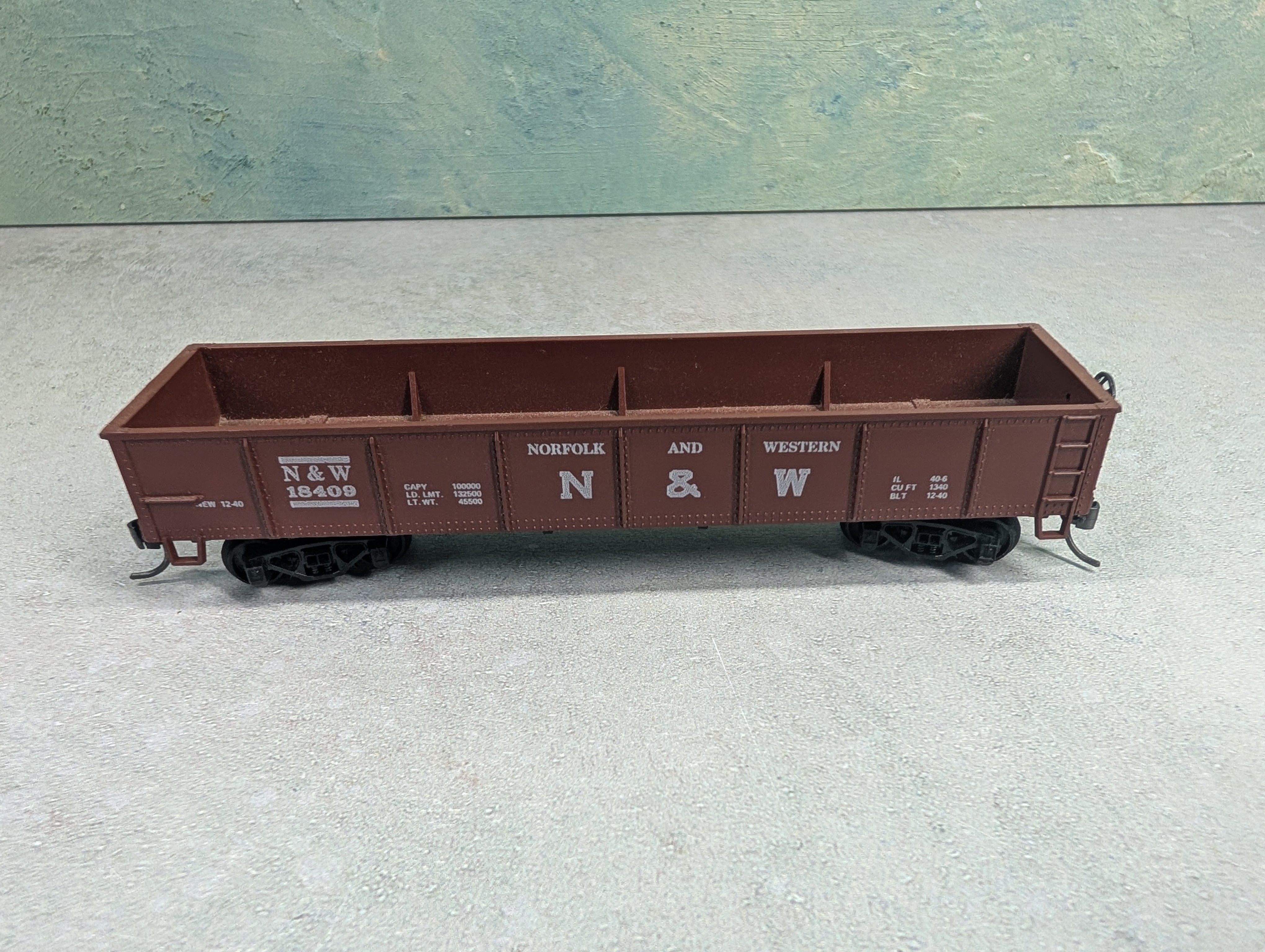 USED Roco HO Scale Gondola Norfolk & Western NW #18409