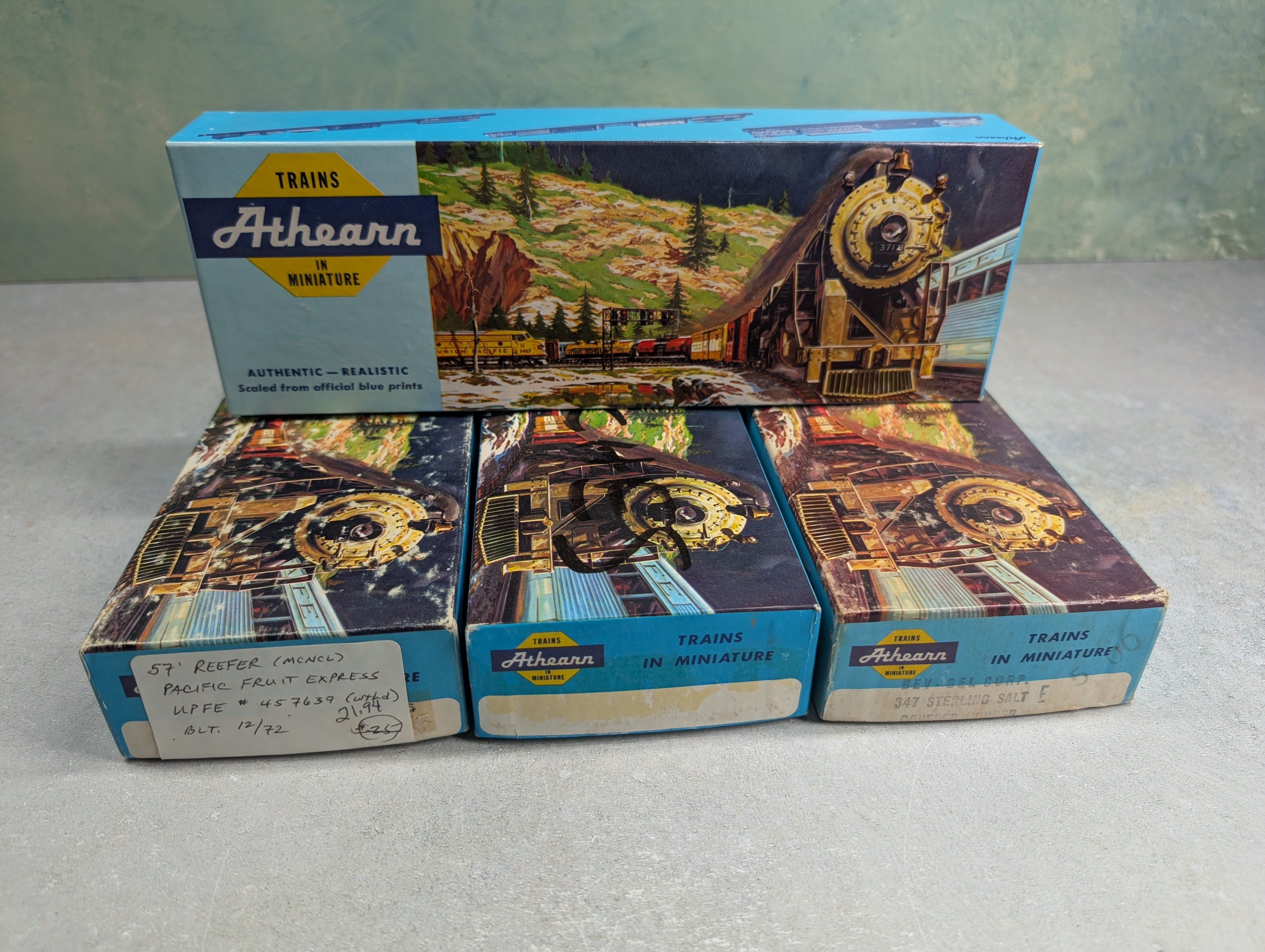 USED Athearn HO Scale Long Empty Boxes For Storage (4 pcs)