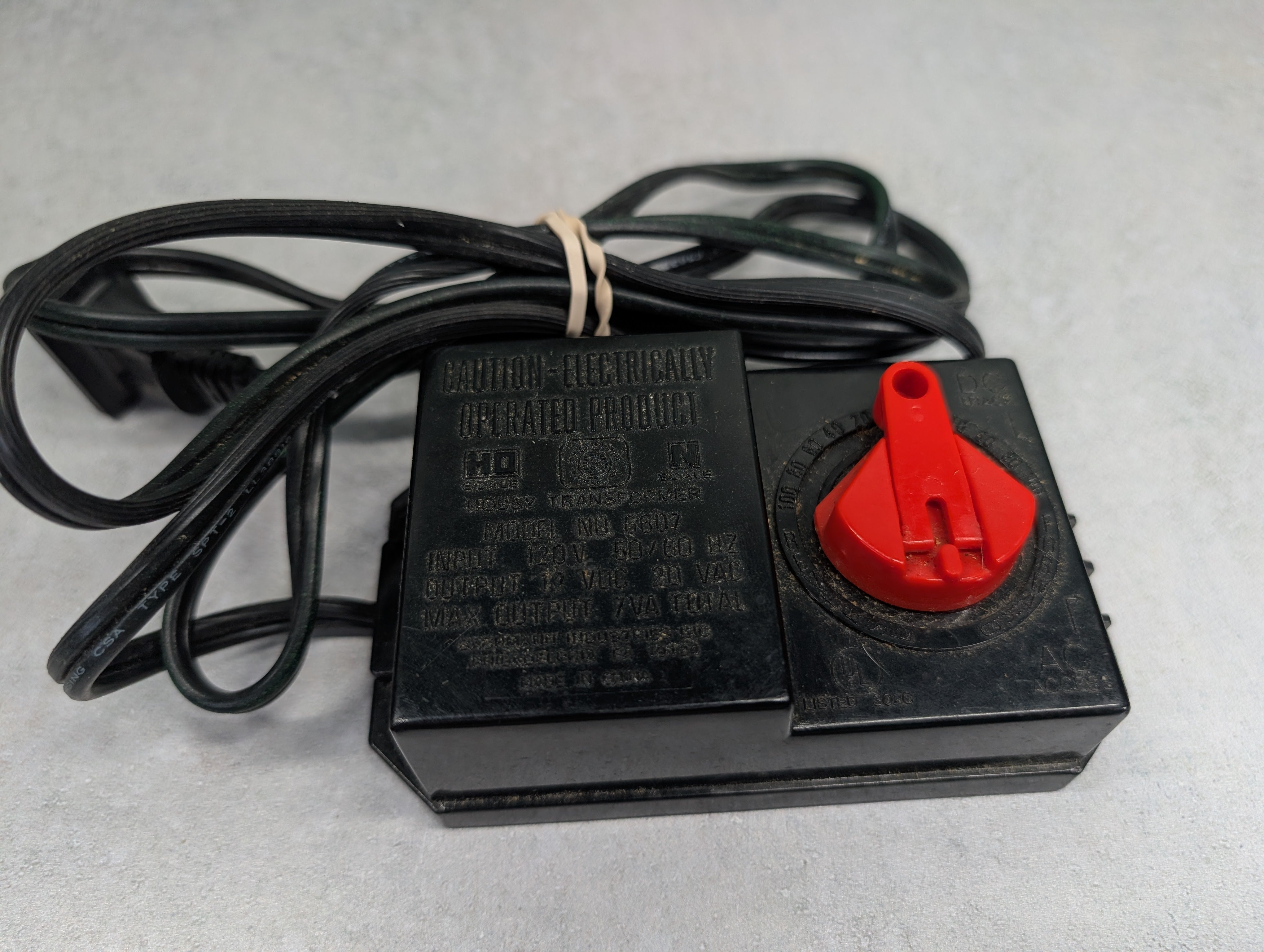 USED Bachmann HO Scale Black DC Hobby Transformer Tested