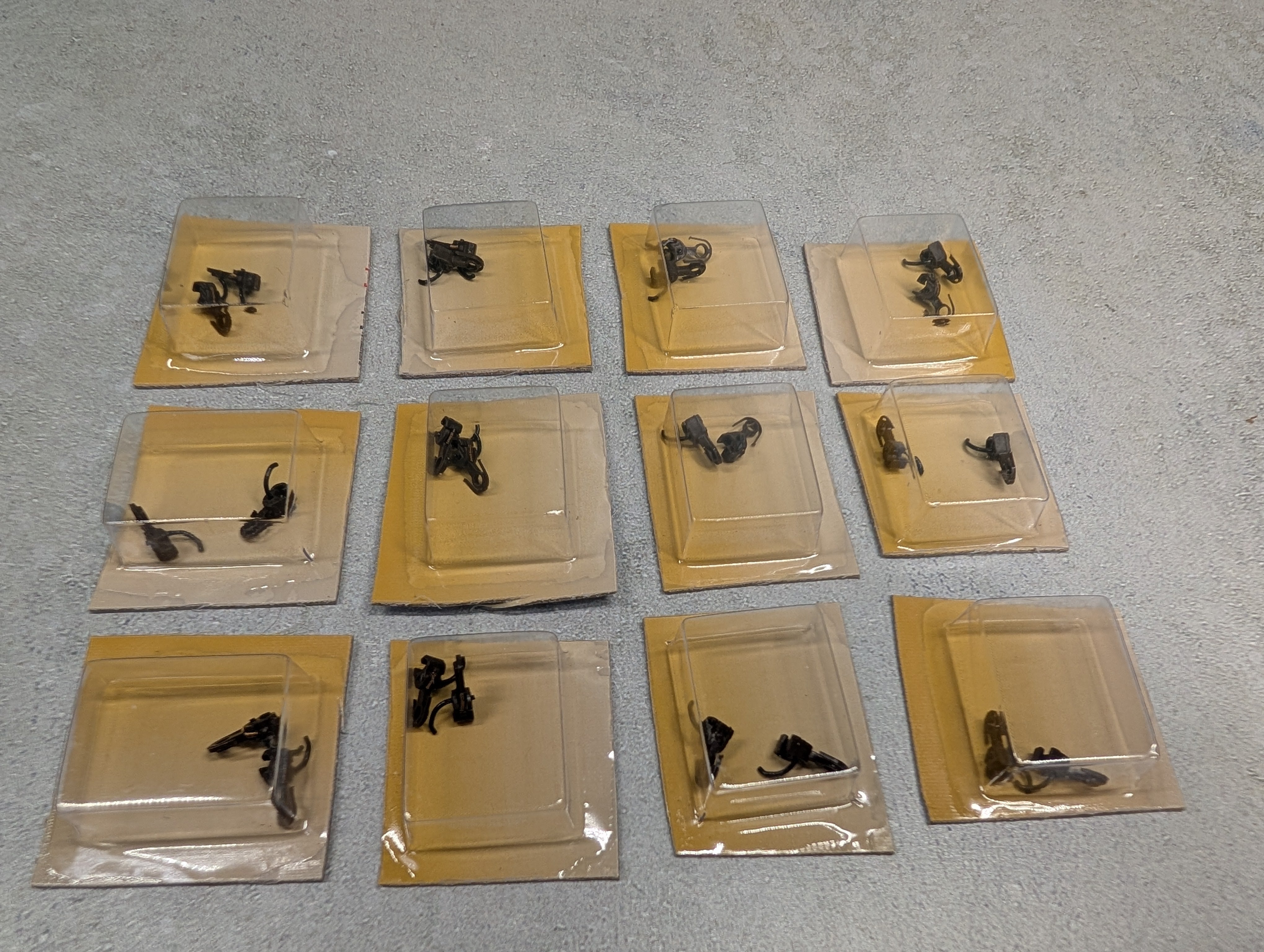 USED Bachmann N Scale Lot of Unopened EZ Coupler Packs (12 pcs)