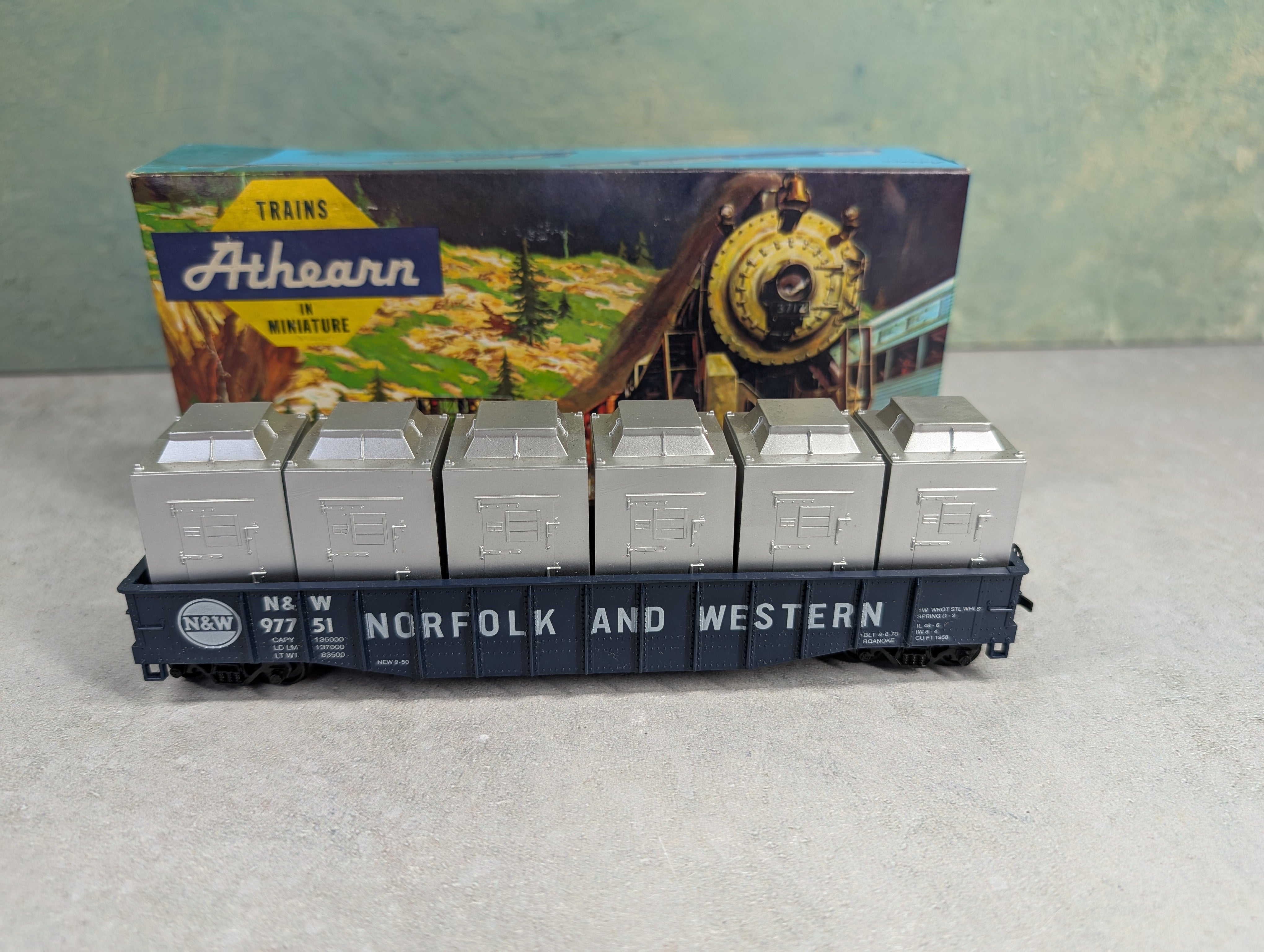 USED Athearn HO Scale Frozen Food Gondola w/ Loads Norfolk & Western N&W #97751