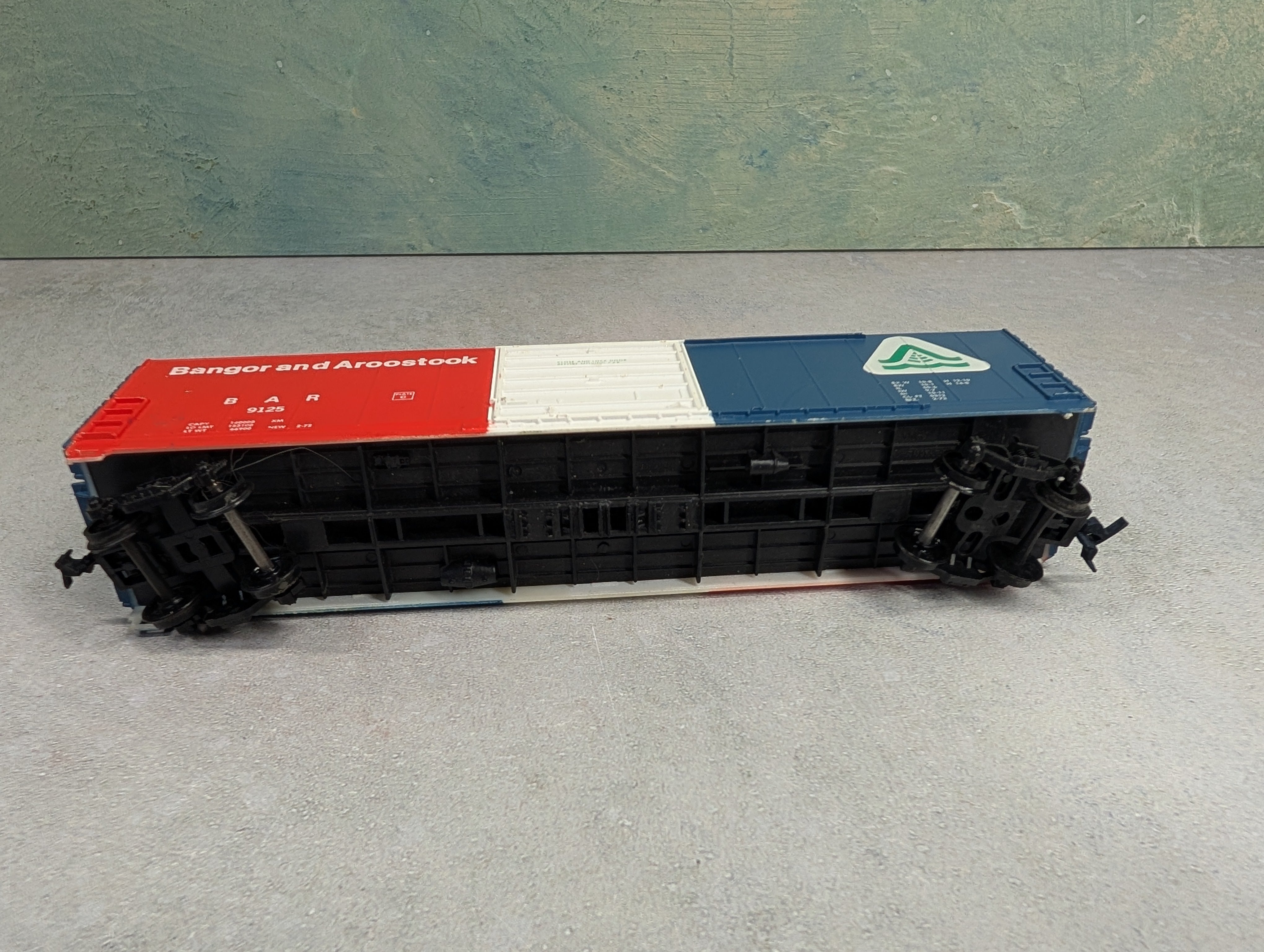 USED Life-Like HO Scale 50' Box Car Bangor and Aroostook BAR #9125