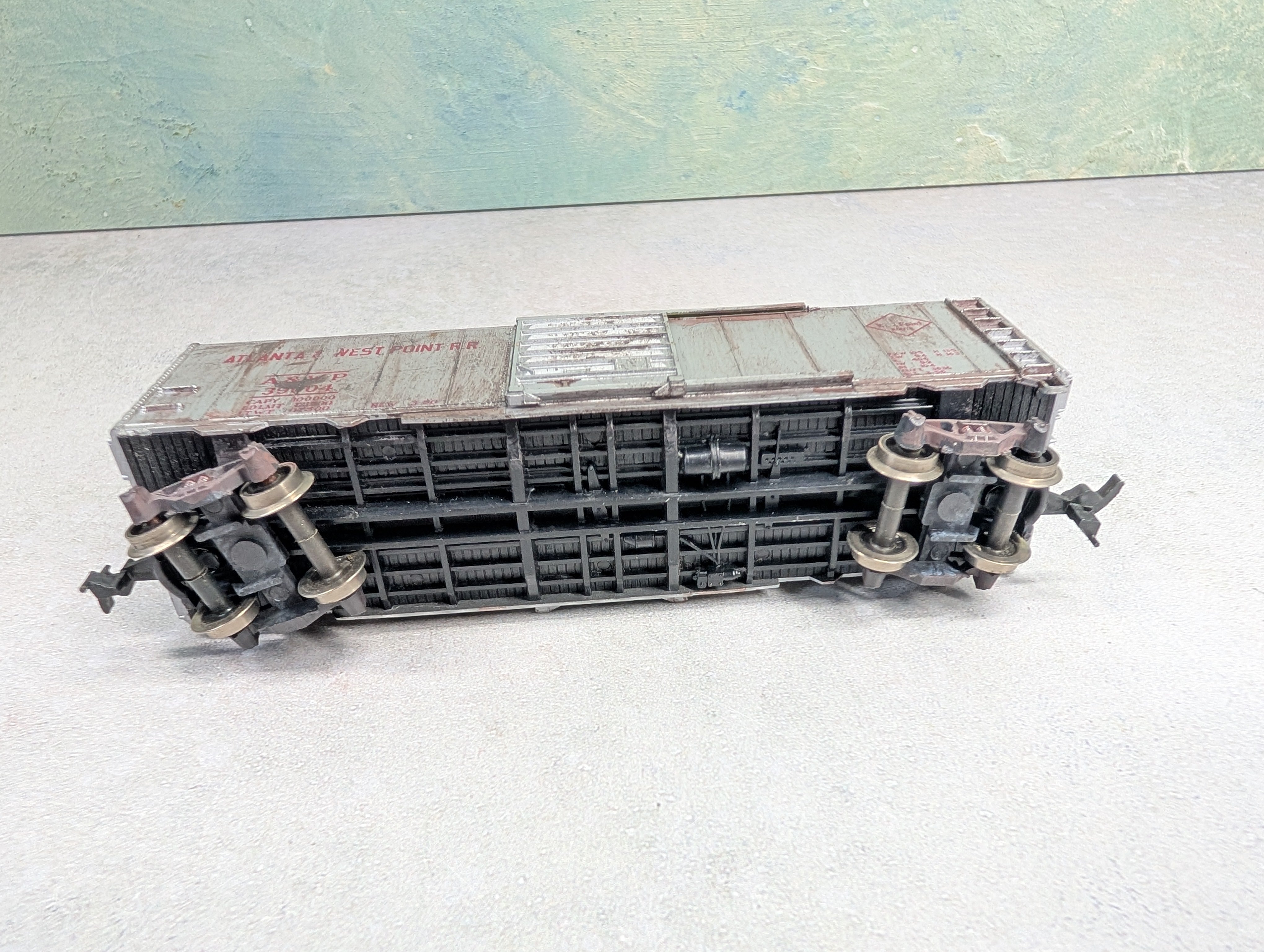 USED HO Scale Beautifully Weathered 40' Box Car Atlanta & West Point A&WP #39004