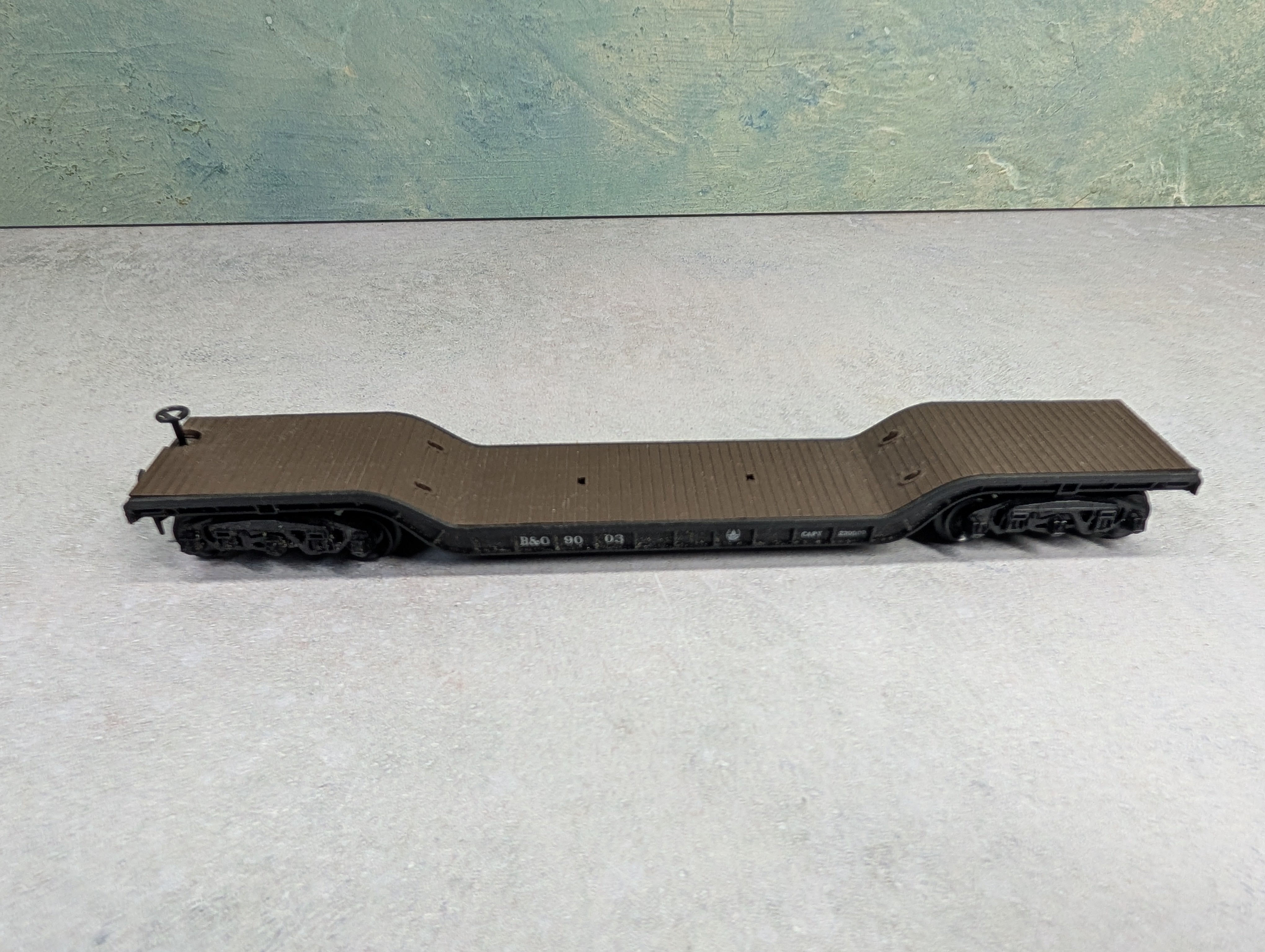 USED Con-Cor HO Scale Center Depressed Flat Car Baltimore & Ohio B&O #9003