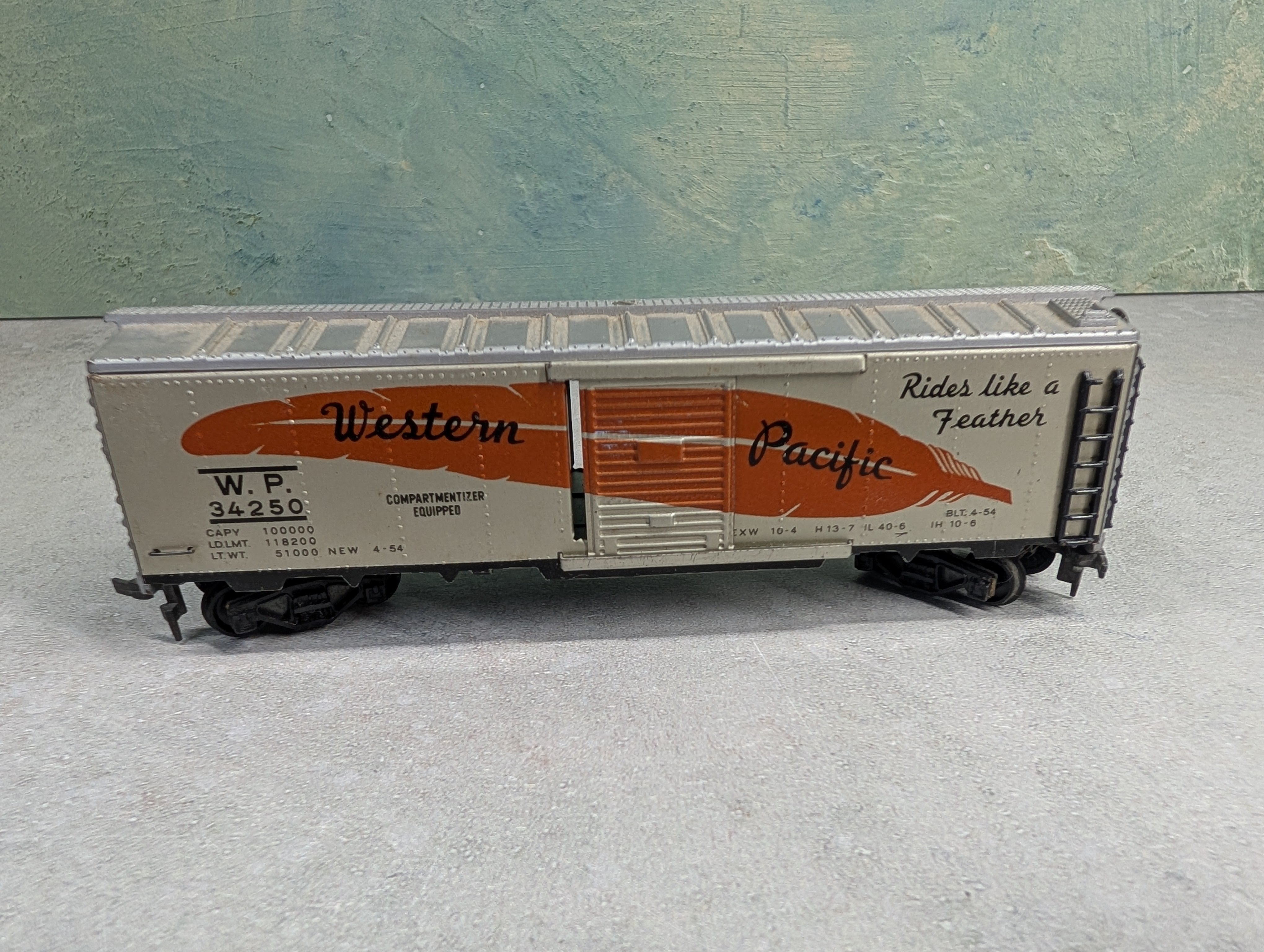 USED Fleischmann HO Scale Box Car Western Pacific WP #34250