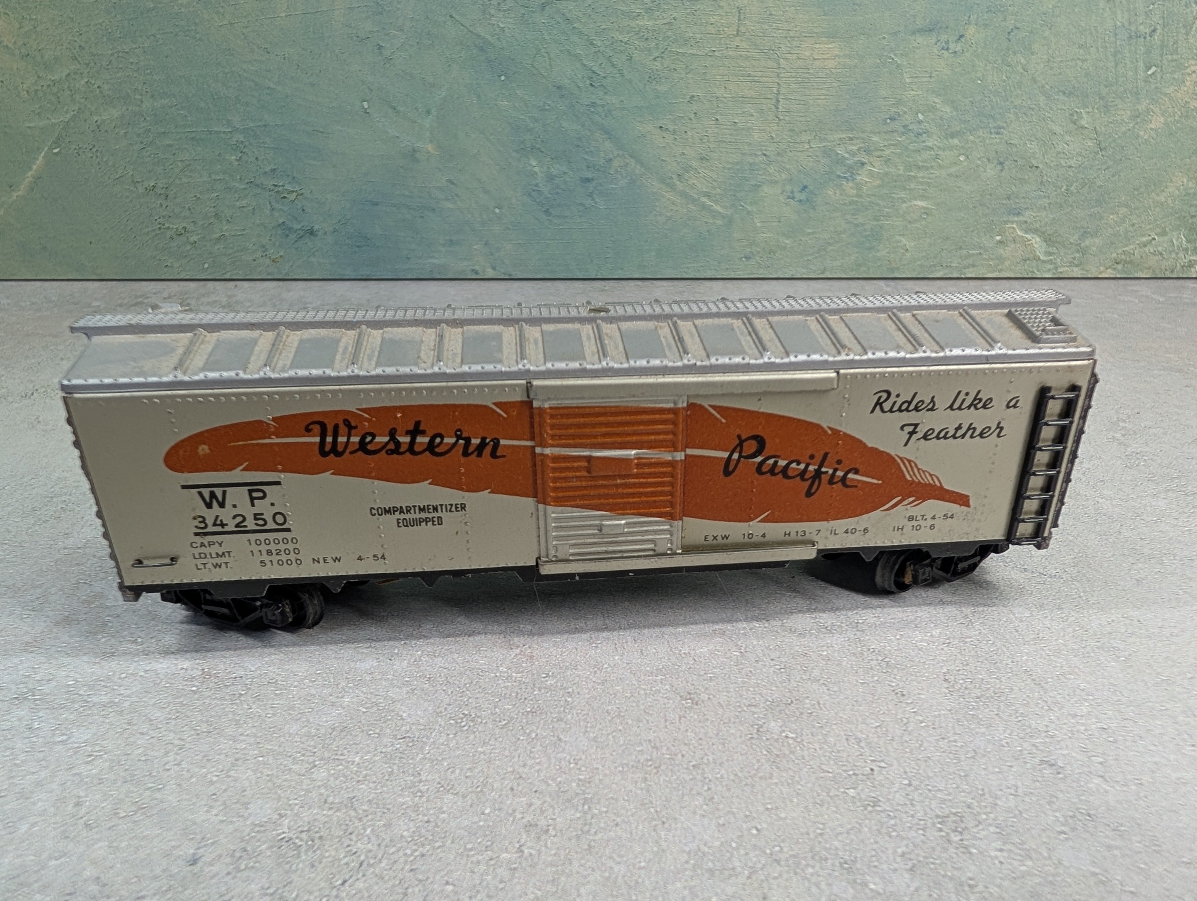 USED Fleischmann HO Scale Box Car Western Pacific WP #34250