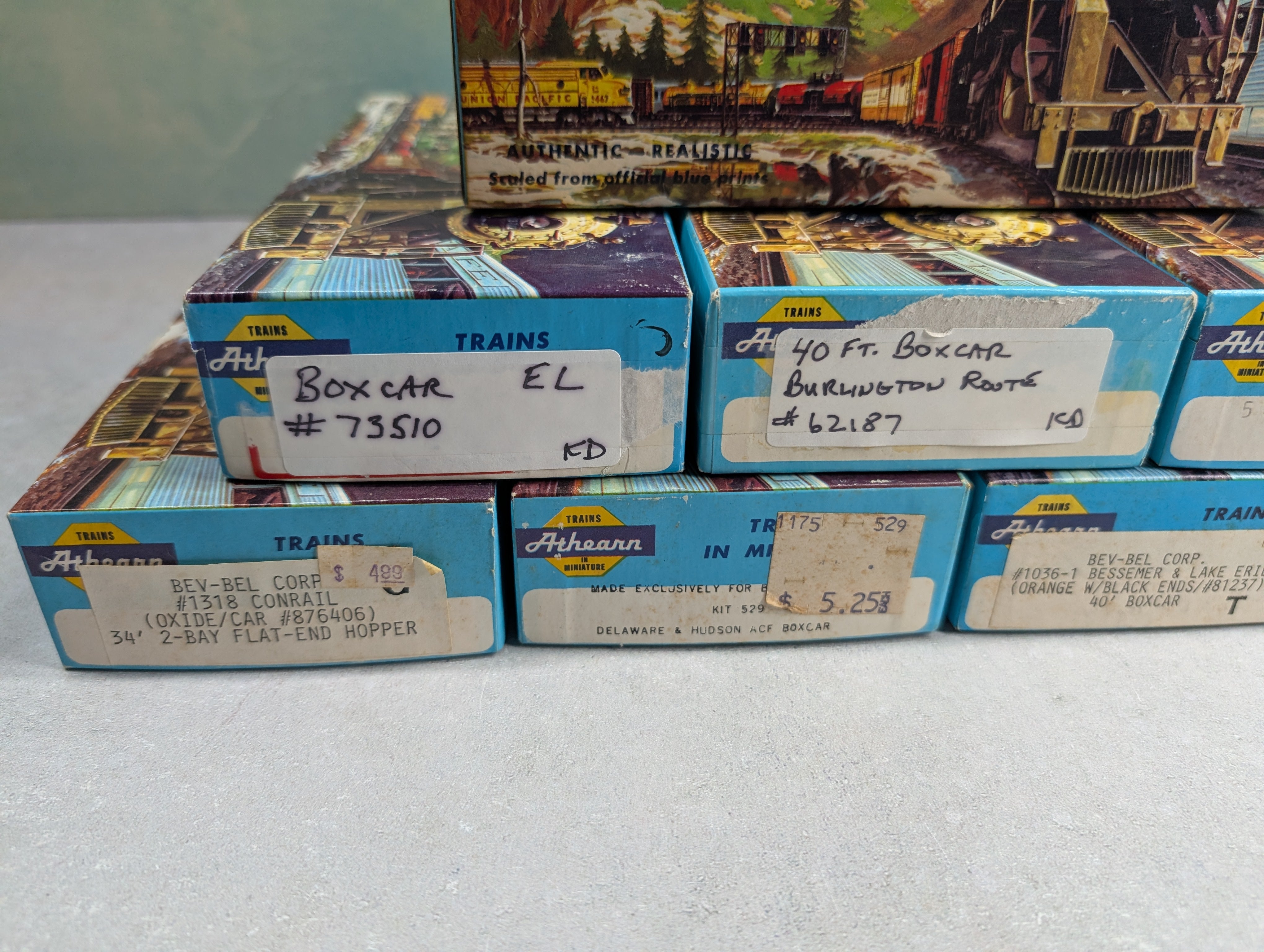 USED Athearn HO Scale Empty Boxes For Storage (8 pcs)