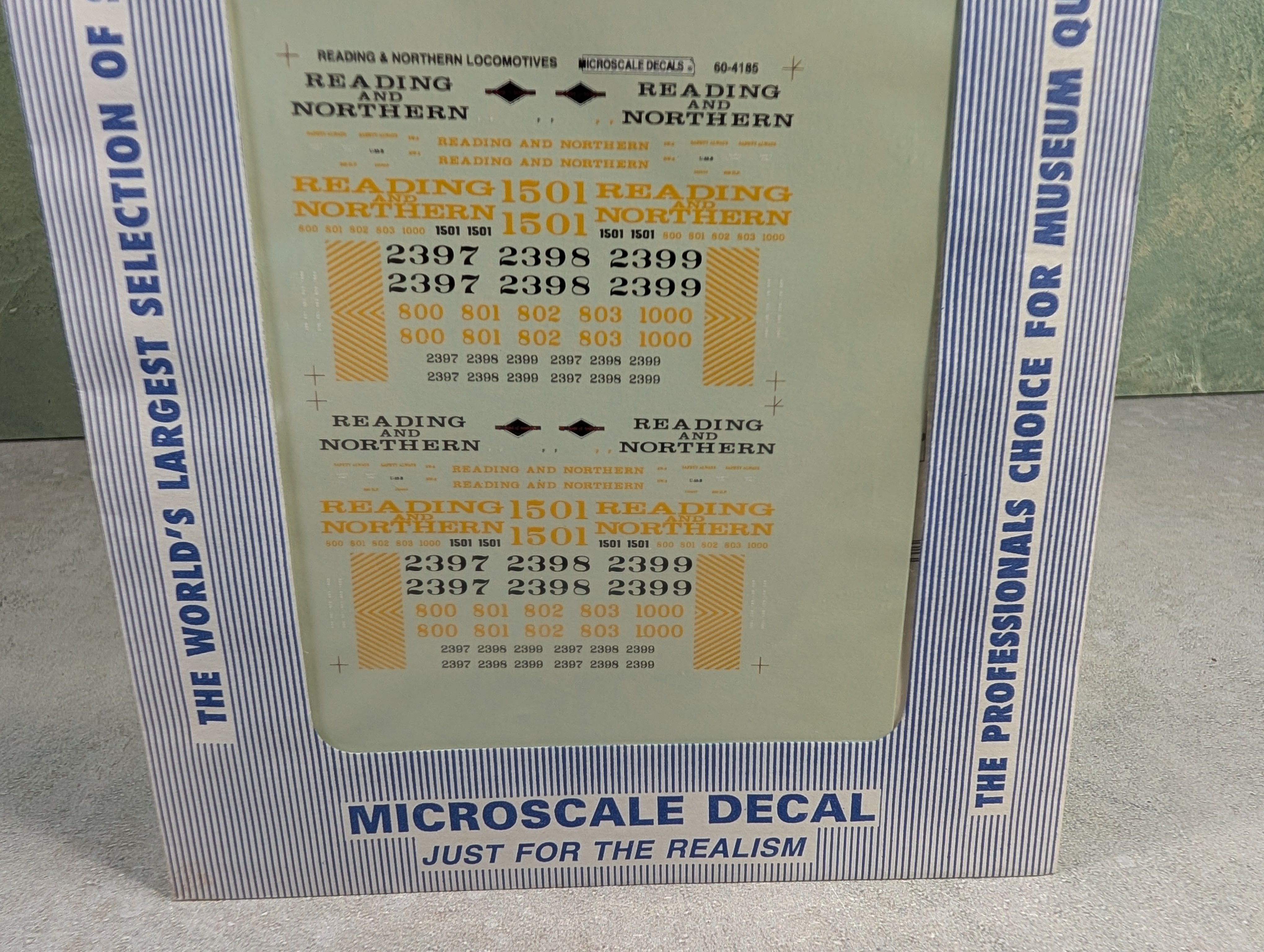 MICROSCALE 60-4185 N Scale Reading & Northern RBMN Locomotives 1992+ Decals