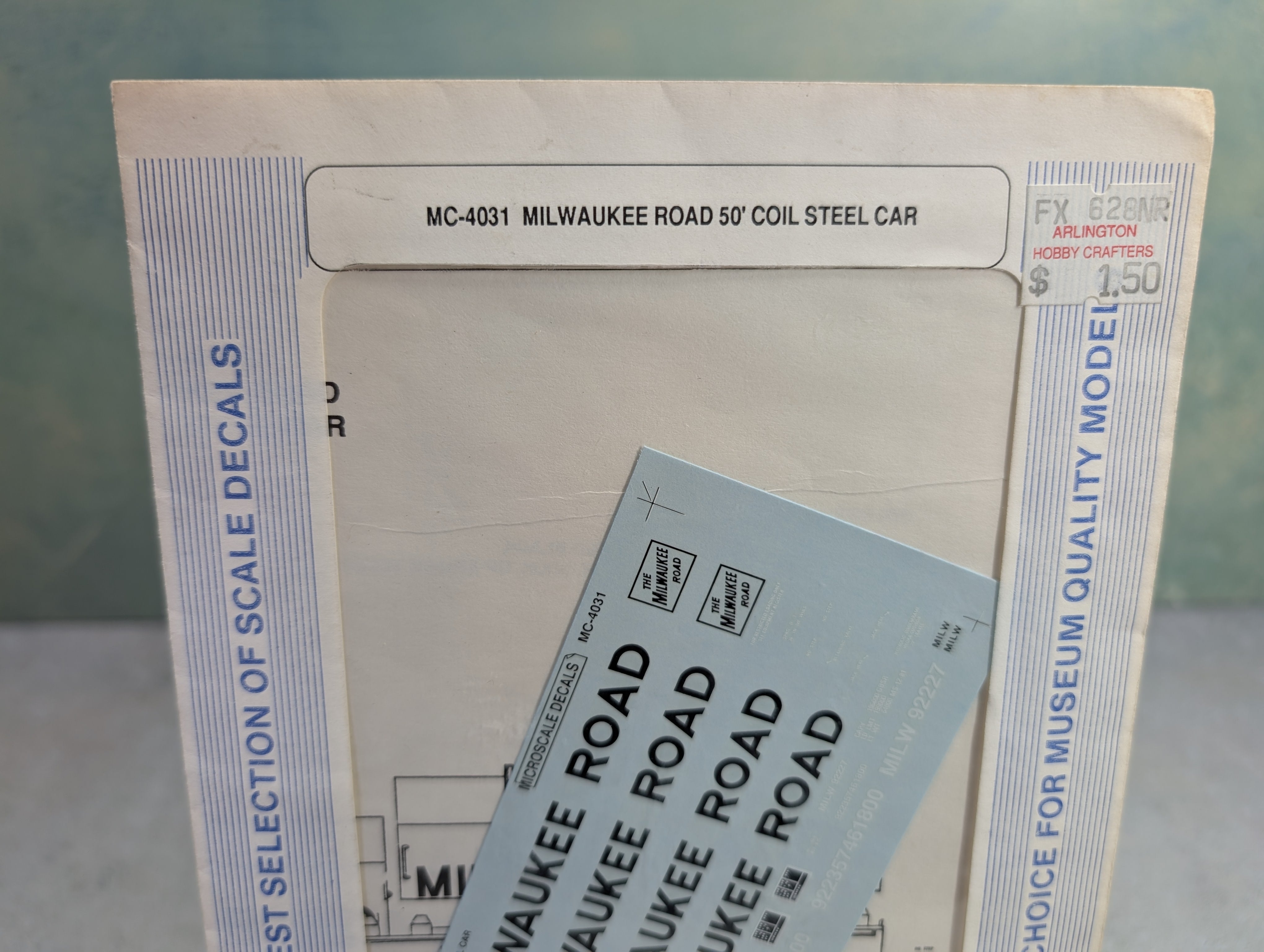 MICROSCALE MC-4031 HO Scale Milwaukee Road - 50' Coil Steel Car Decals