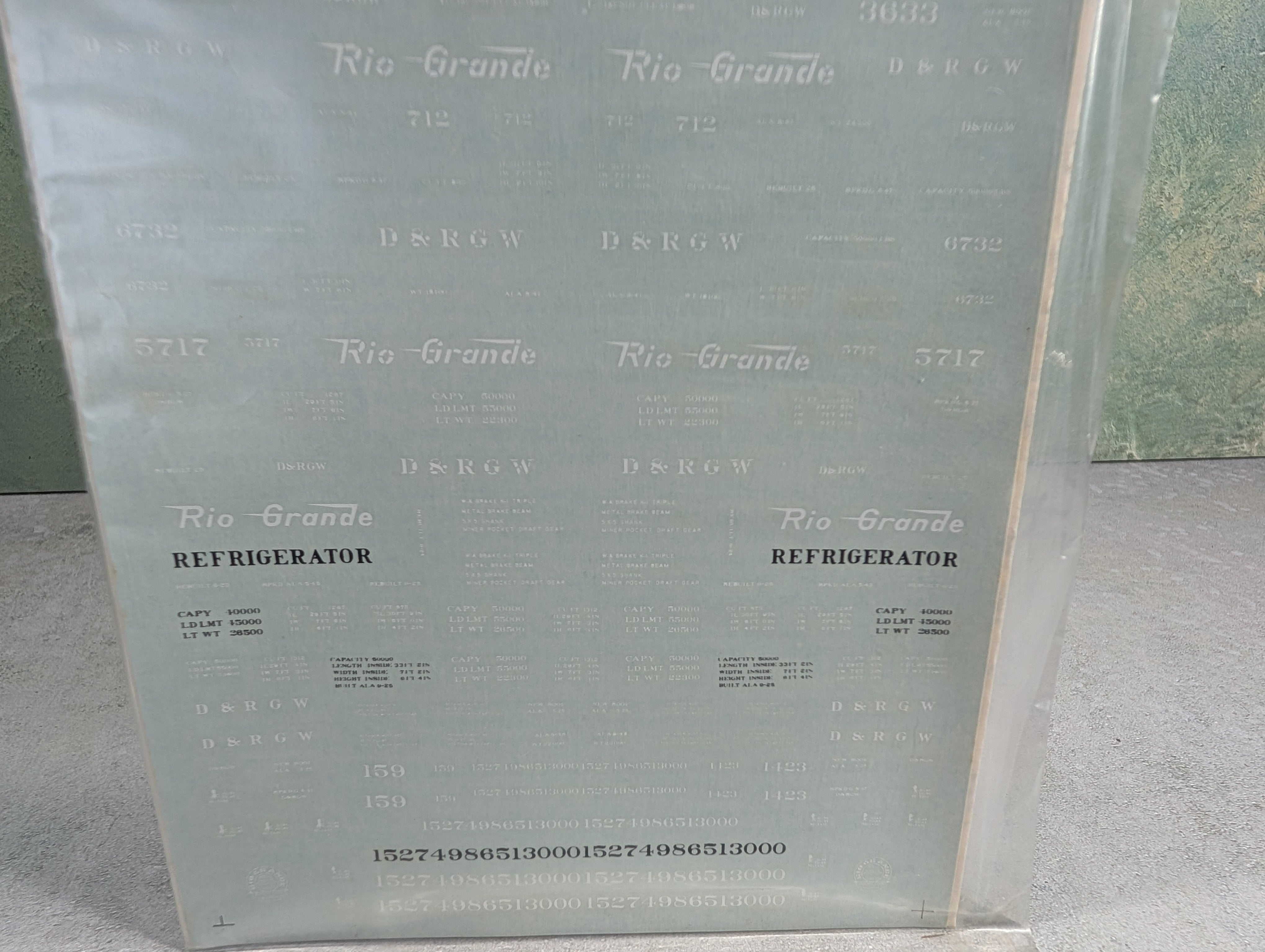 MICROSCALE RH-73 HO Scale Rio Grande D&RGW NG Freight Cars Decals