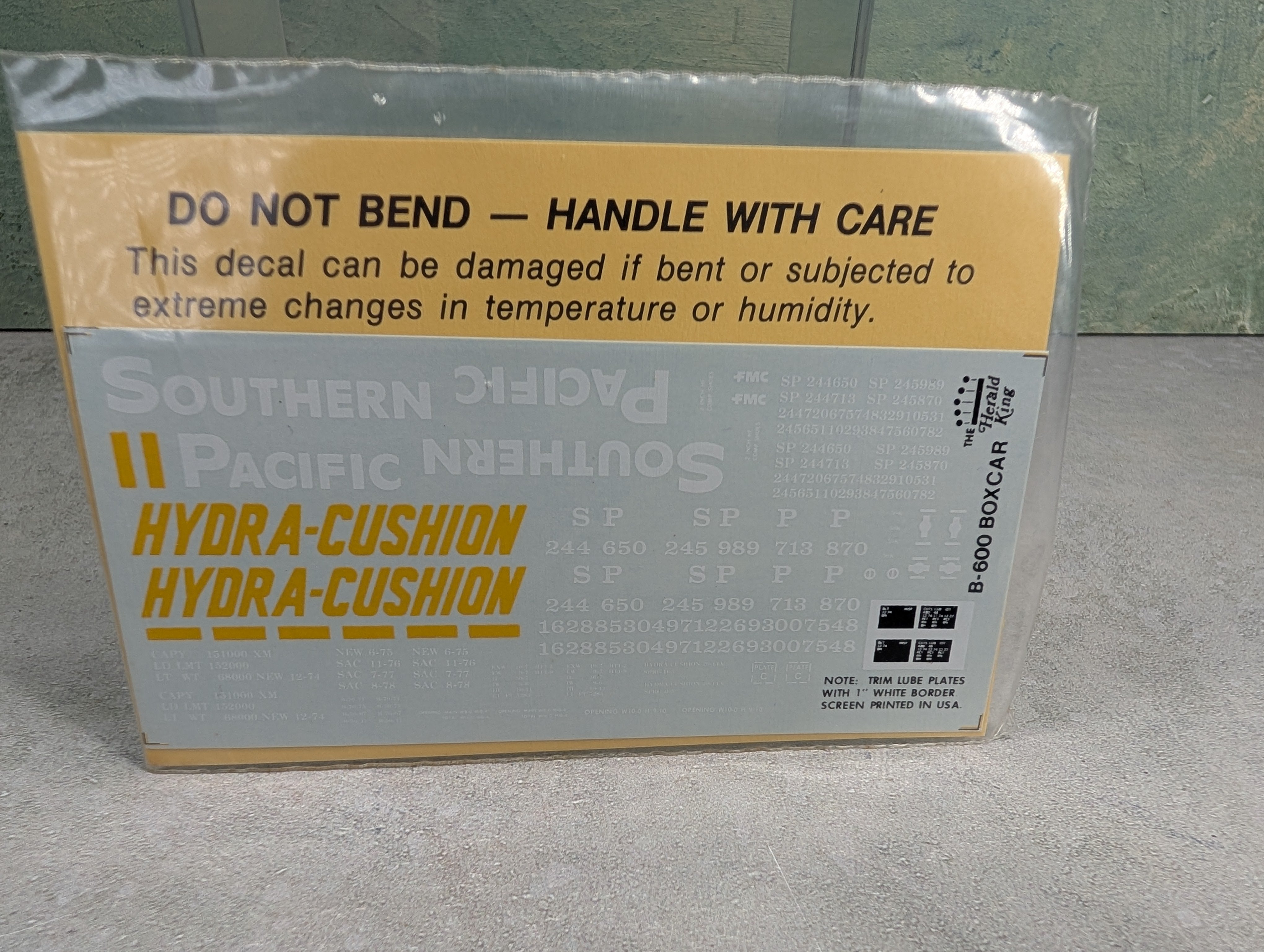 The Herald King B-600 HO Scale Tuscan Red 50' Box Car 1977 Alum Roof Southern Pacific Decals
