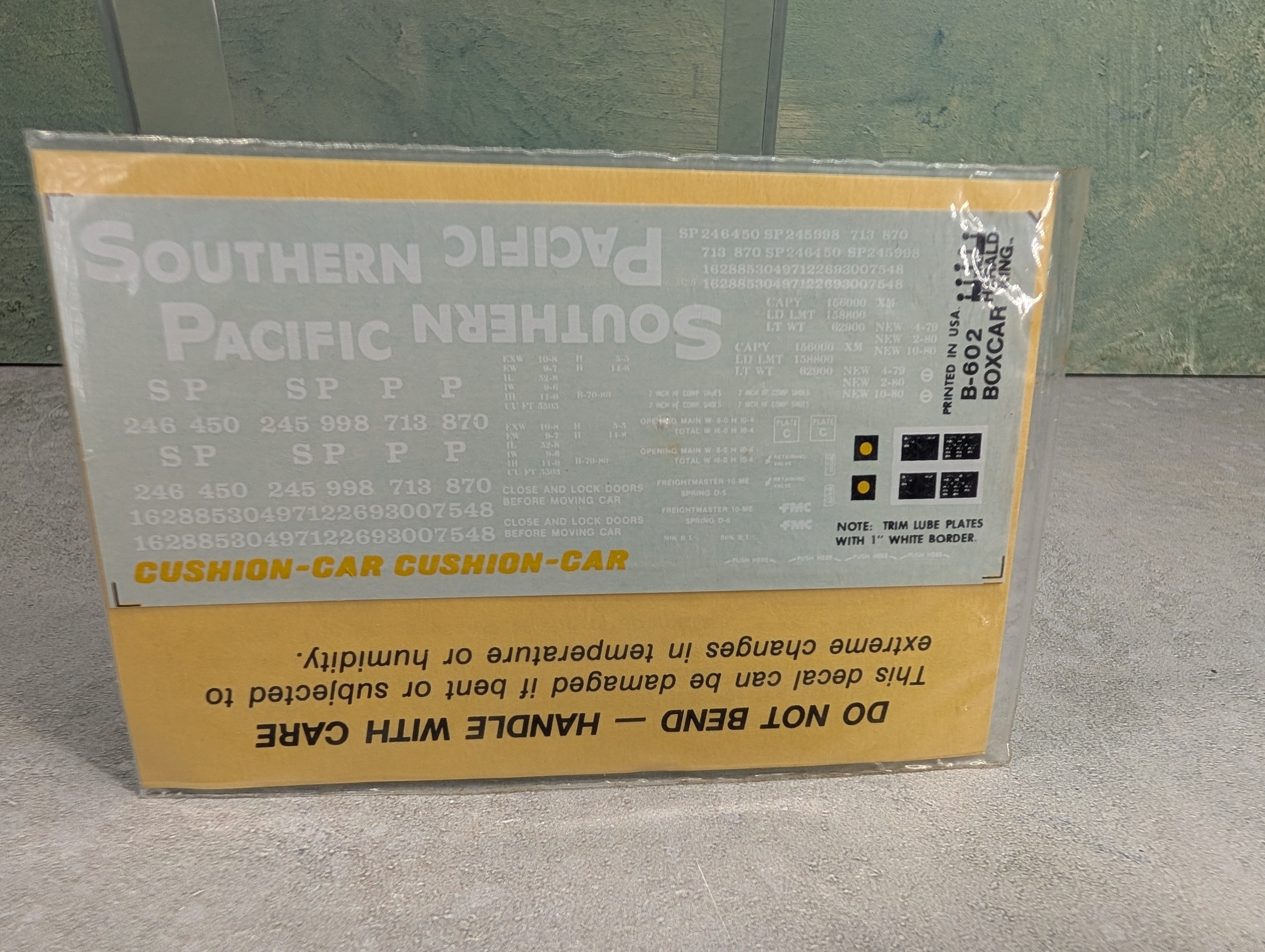 The Herald King B-602 HO Scale Tuscan Red 52' Box Car 4-79 Southern Pacific Decals