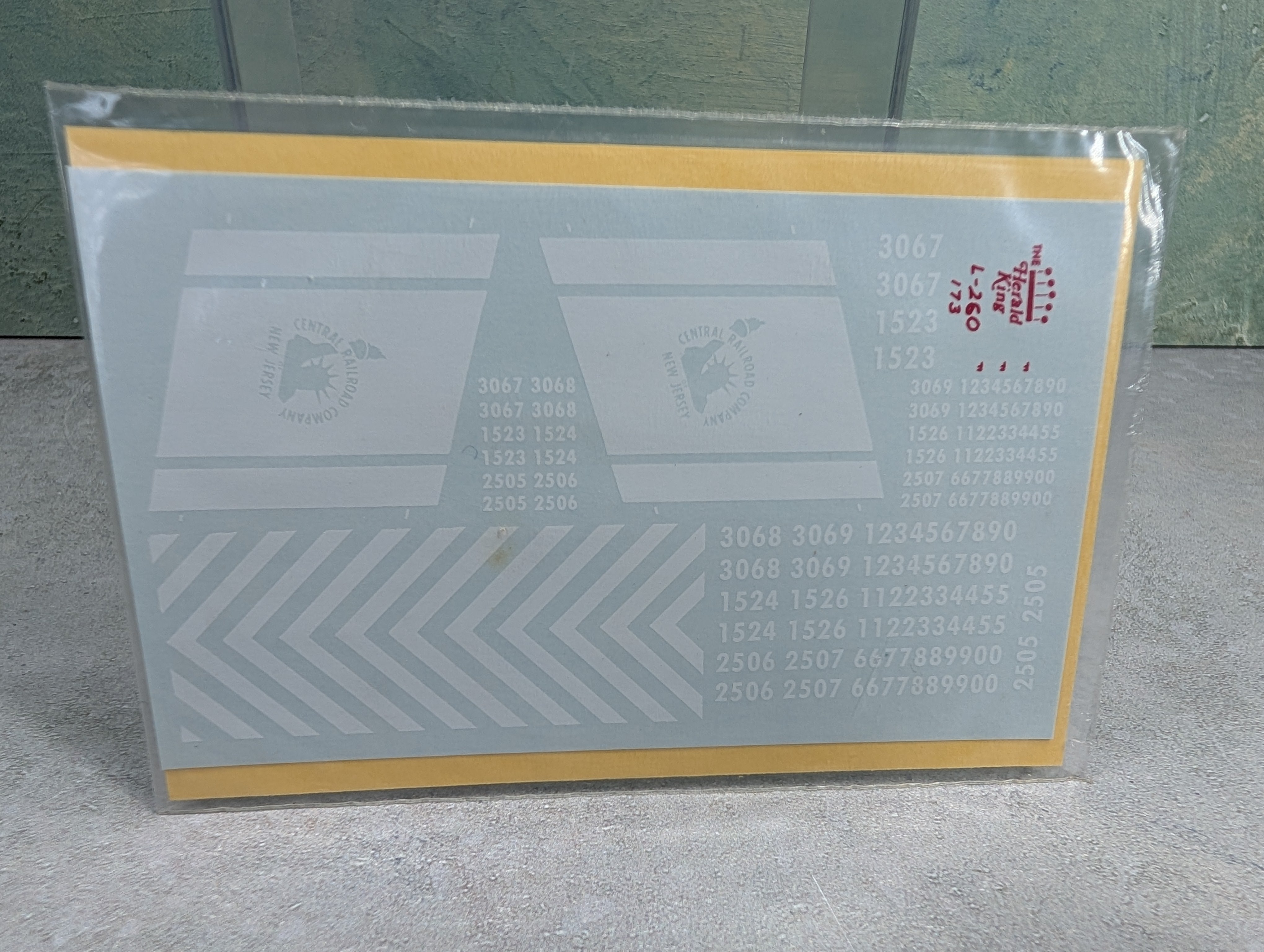 The Herald King L-260 HO Scale Red Diesel Hood Unit 6-72 Jersey Central CNJ Decals