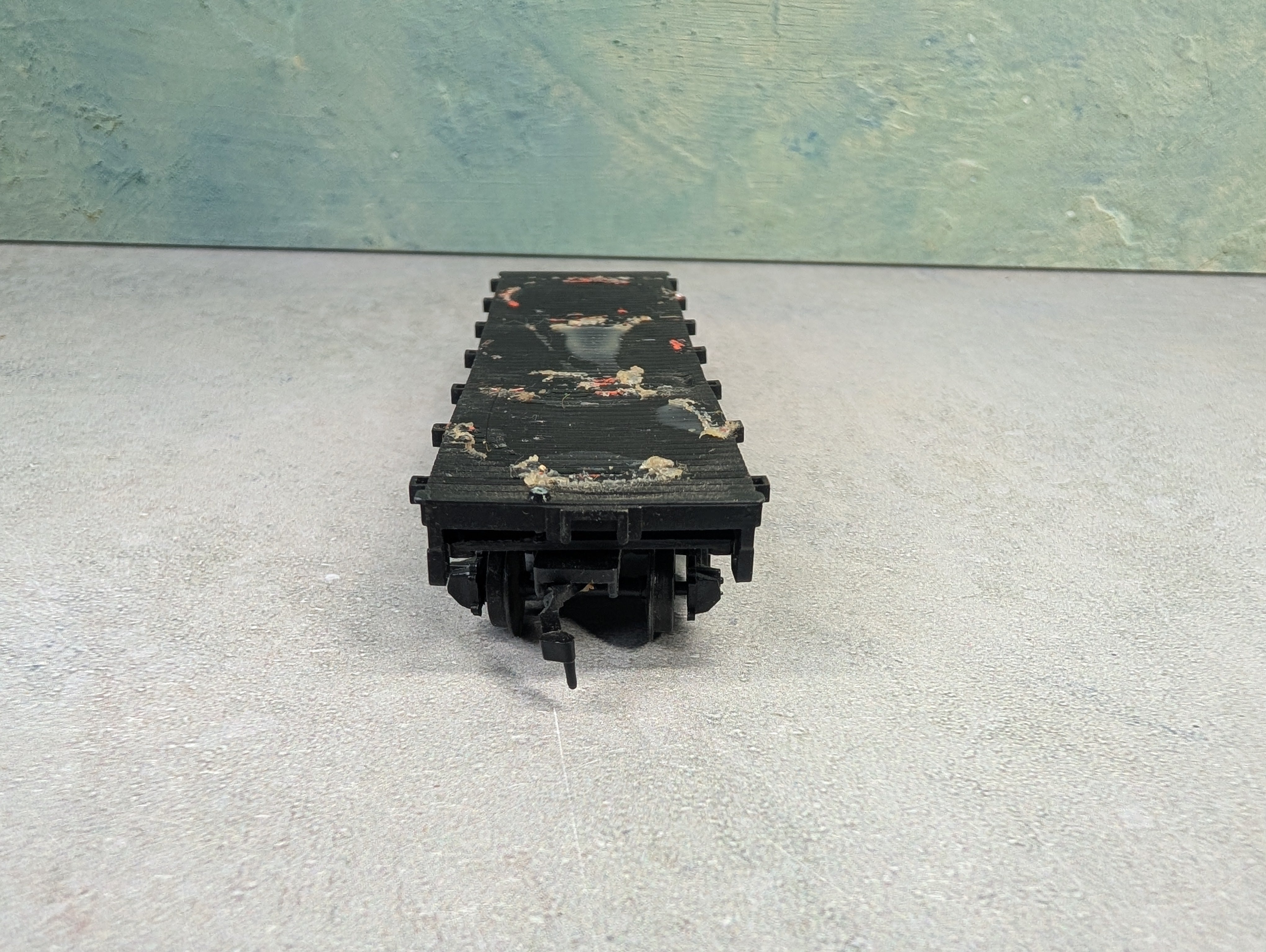 USED Bachmann HO Scale Old Time Flat Car Union Pacific UPRR Rough Wood Deck