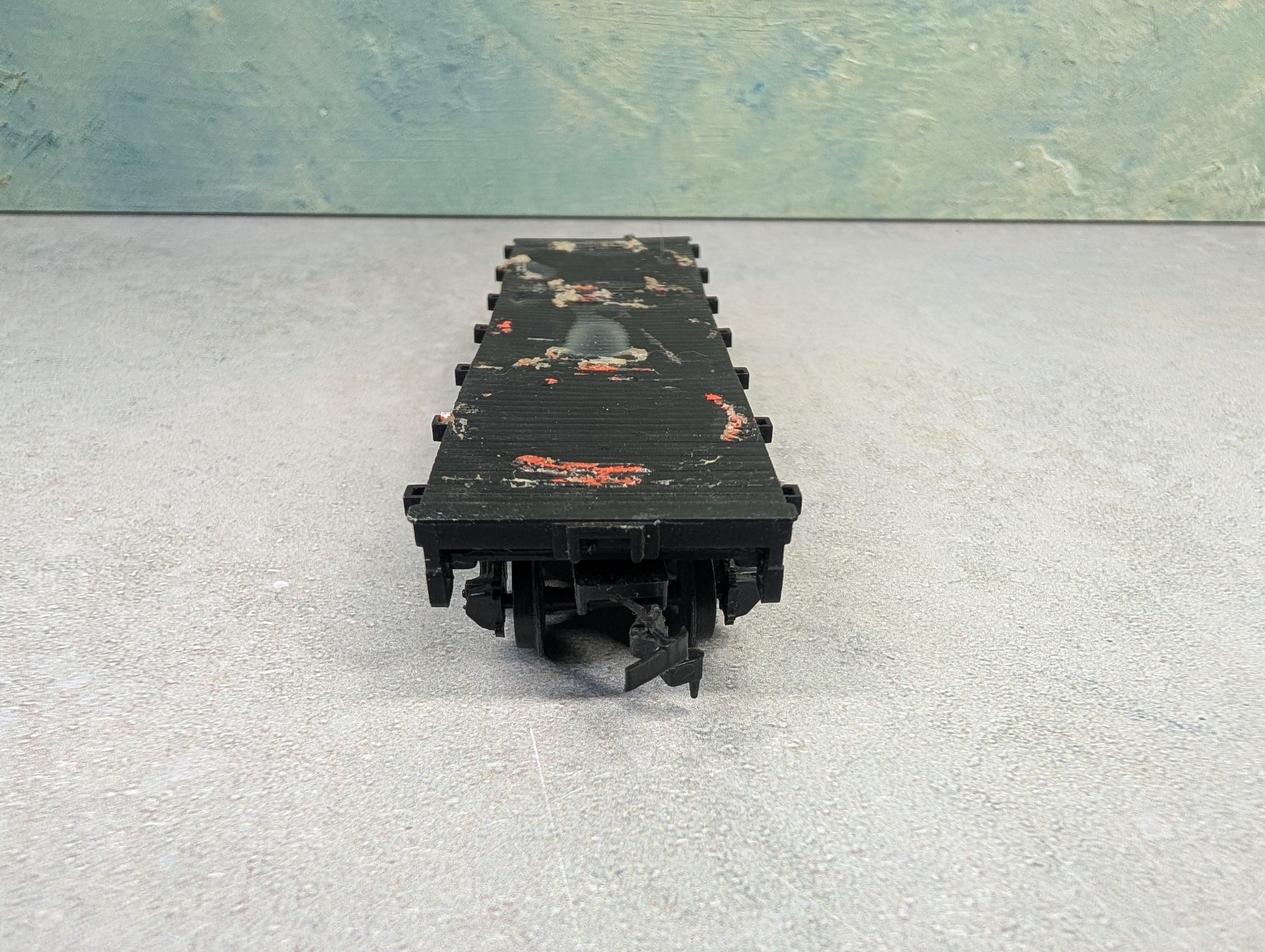 USED Bachmann HO Scale Old Time Flat Car Union Pacific UPRR Rough Wood Deck