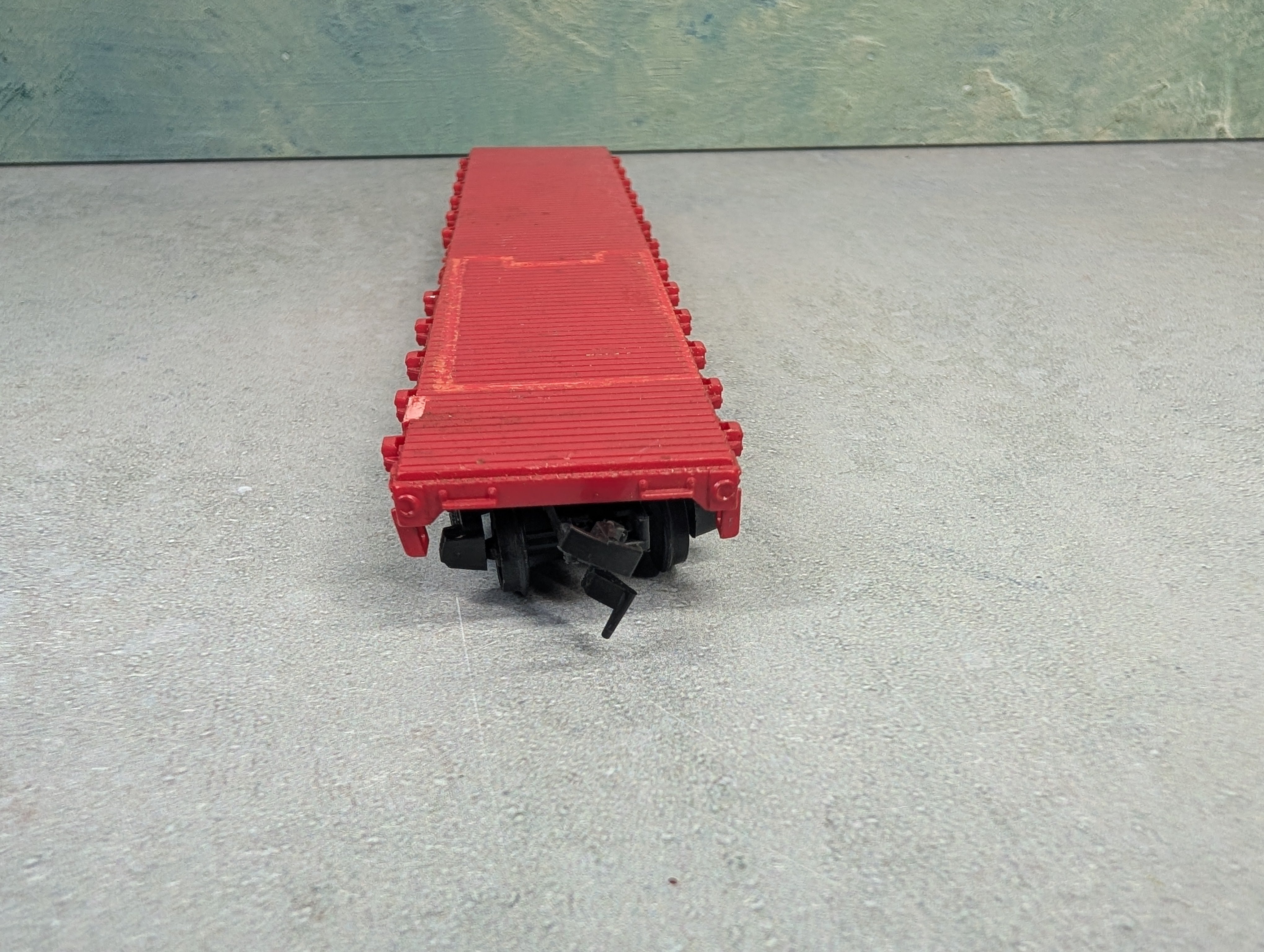 USED AHM HO Scale 50' Flat Car Fire Fox