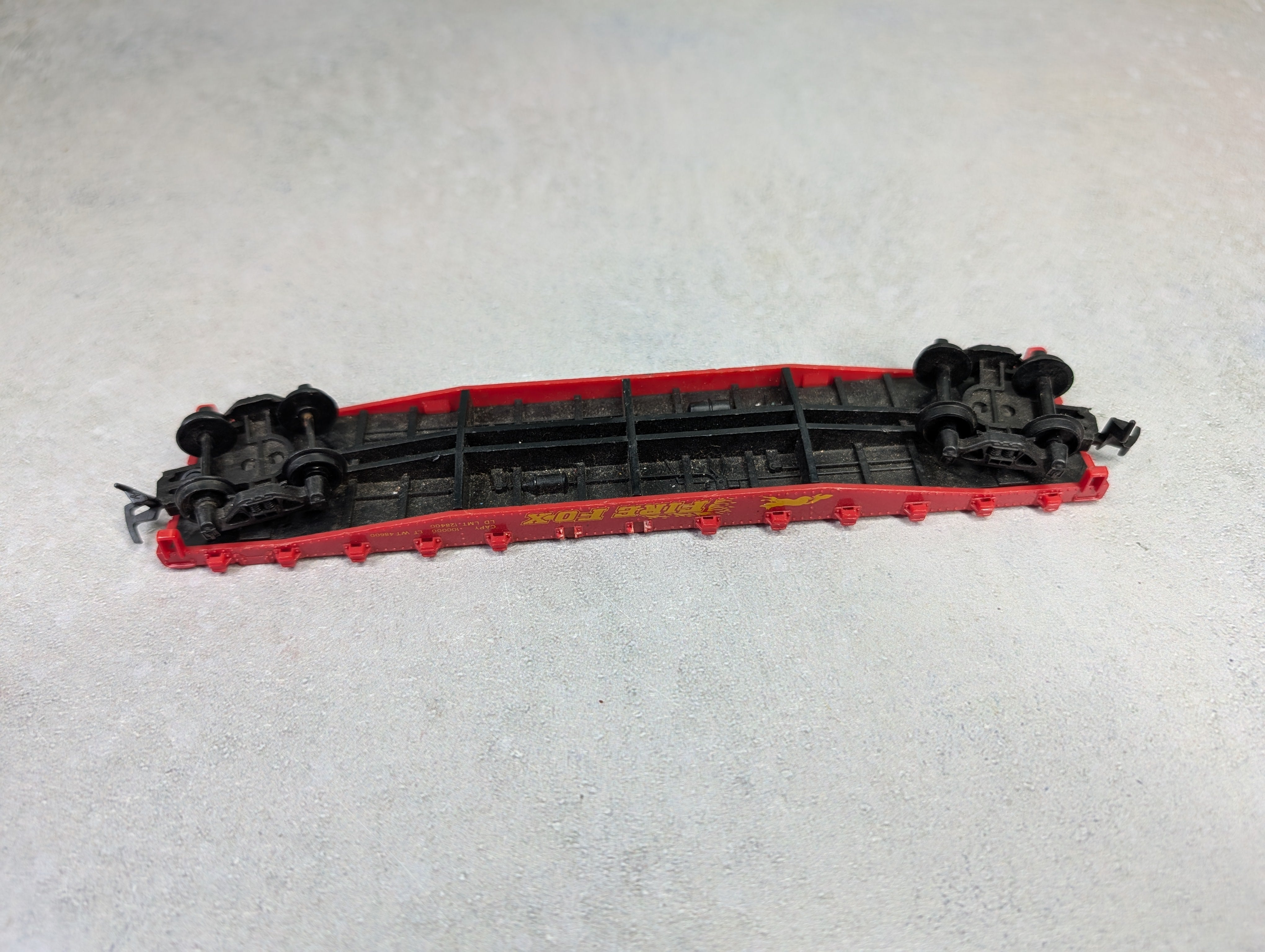 USED AHM HO Scale 50' Flat Car Fire Fox