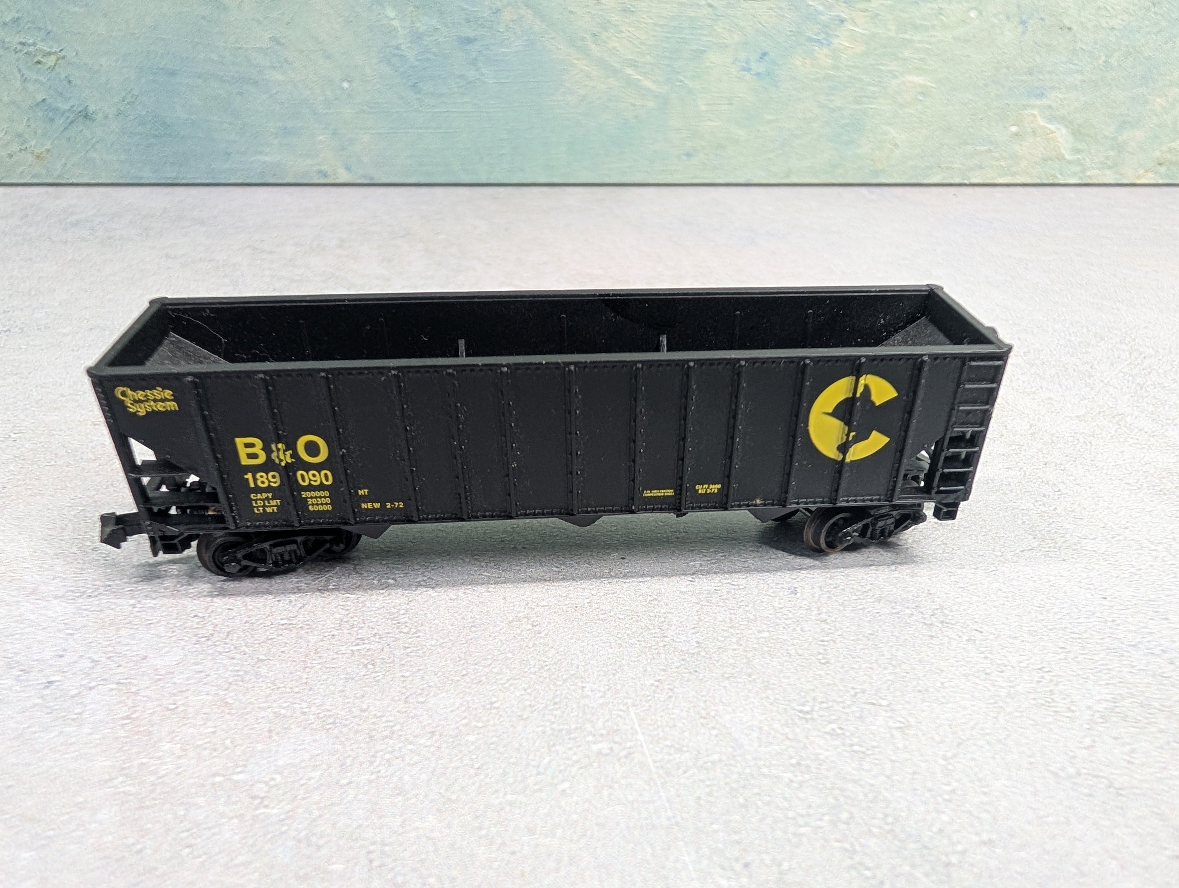 USED Life-Like N Scale 100 Ton Hopper Chessie System B&O #189090
