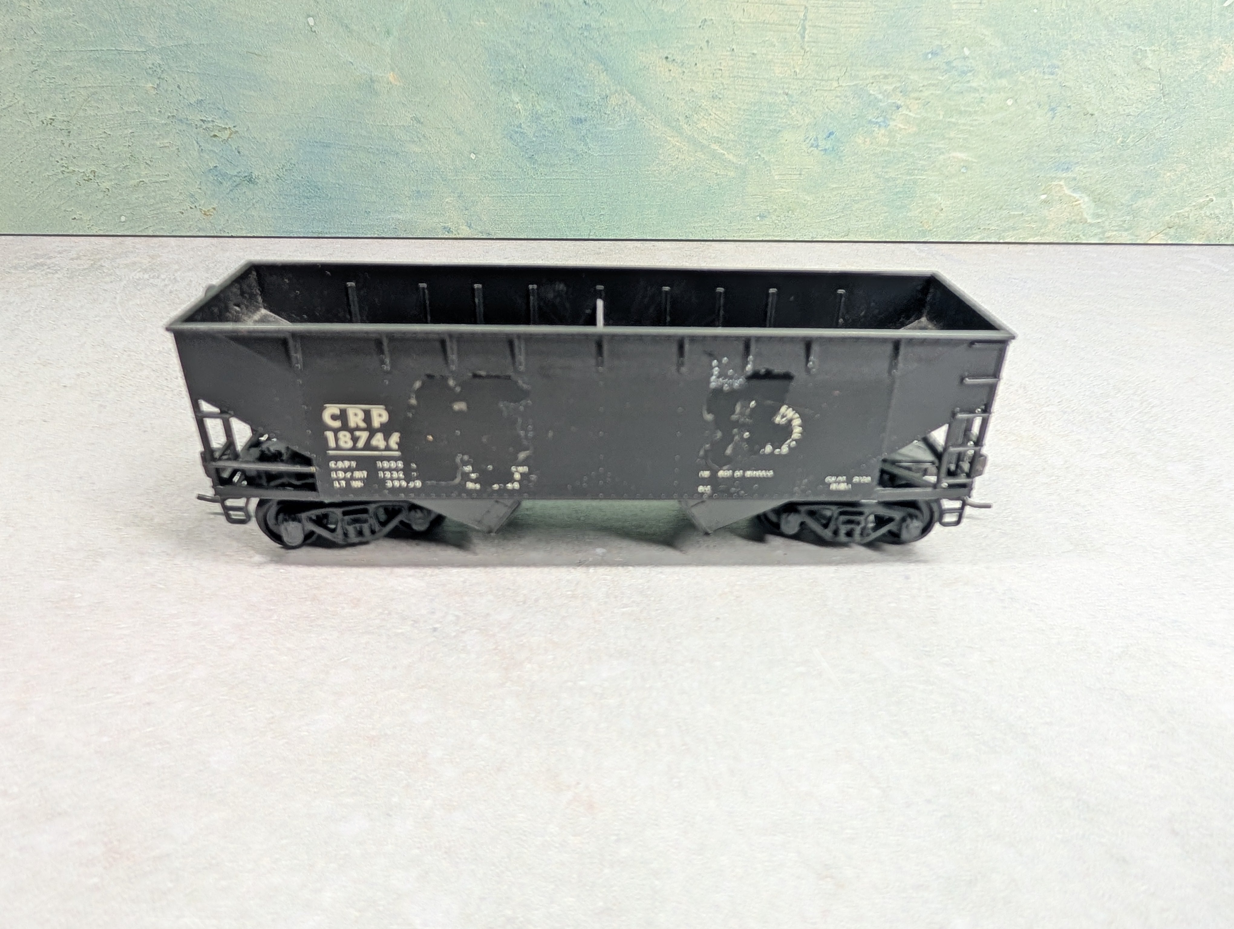 USED Athearn HO Scale 2 Bay Open Hopper CRP #18746