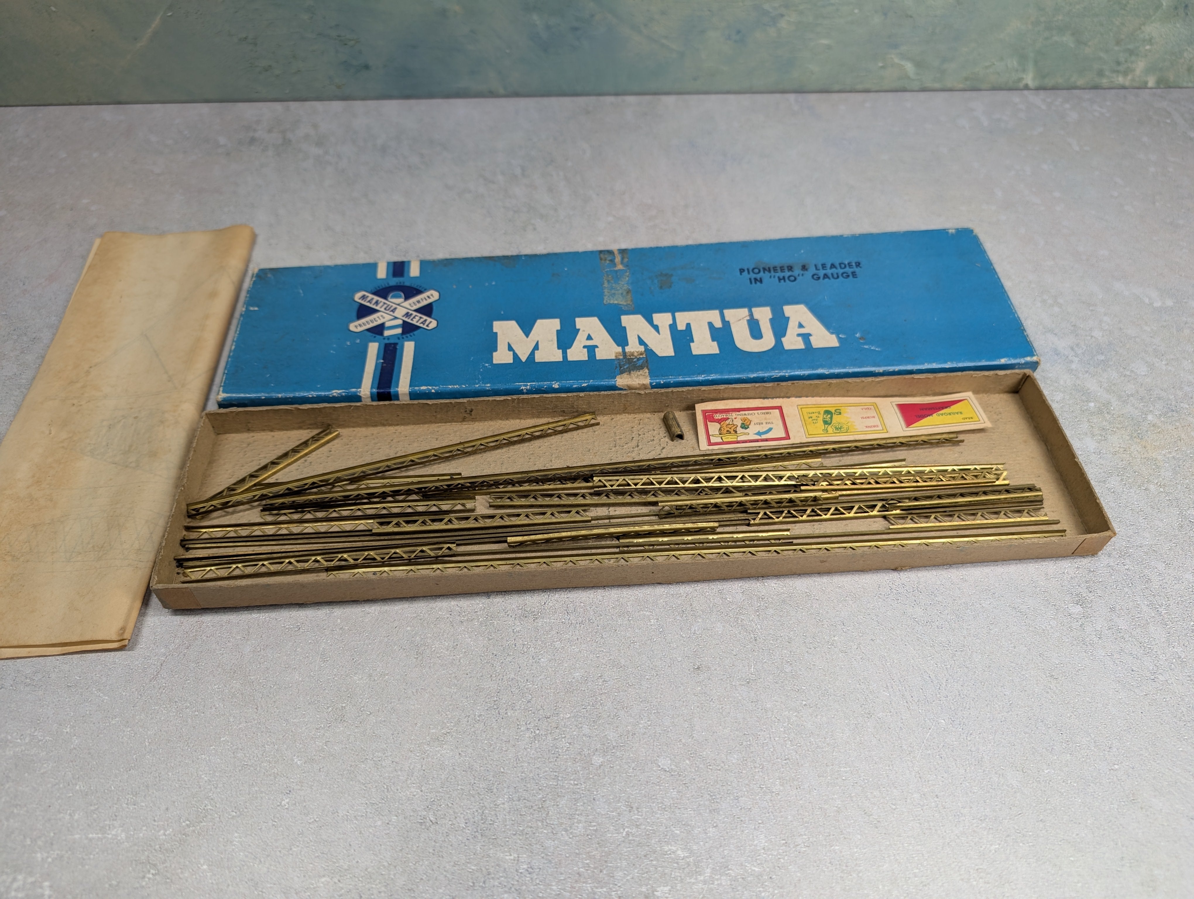 USED Mantua HO Scale 10" Metal Single Track Bridge KIT
