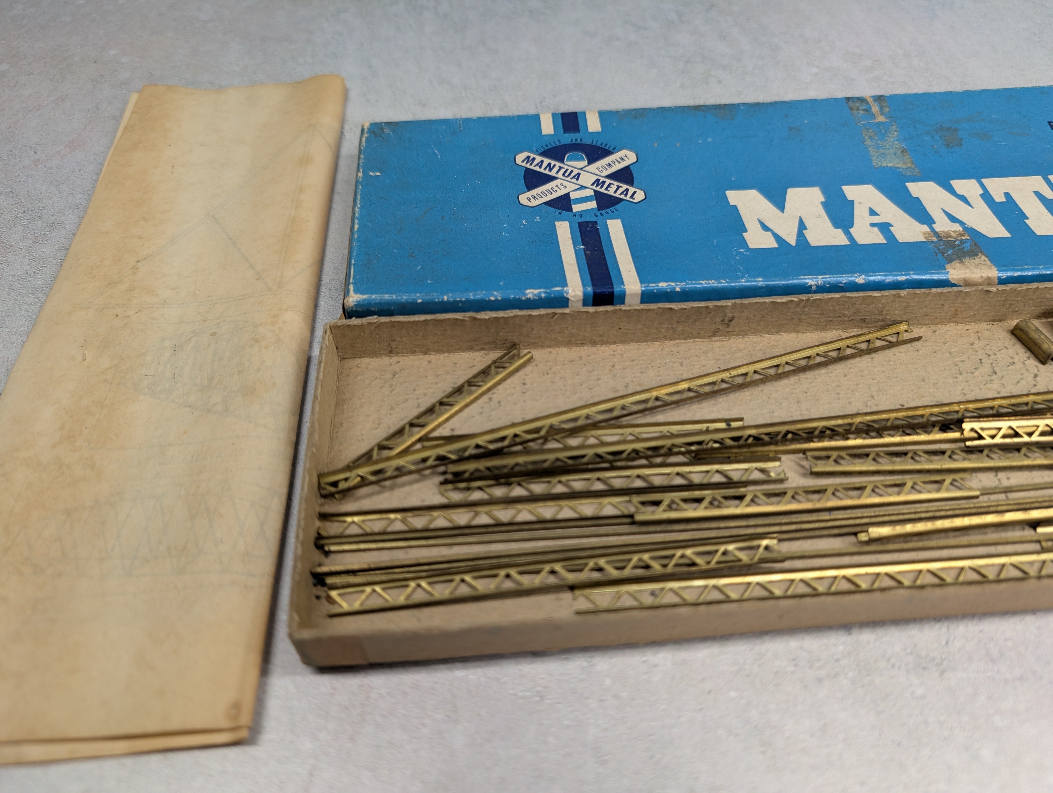 USED Mantua HO Scale 10" Metal Single Track Bridge KIT