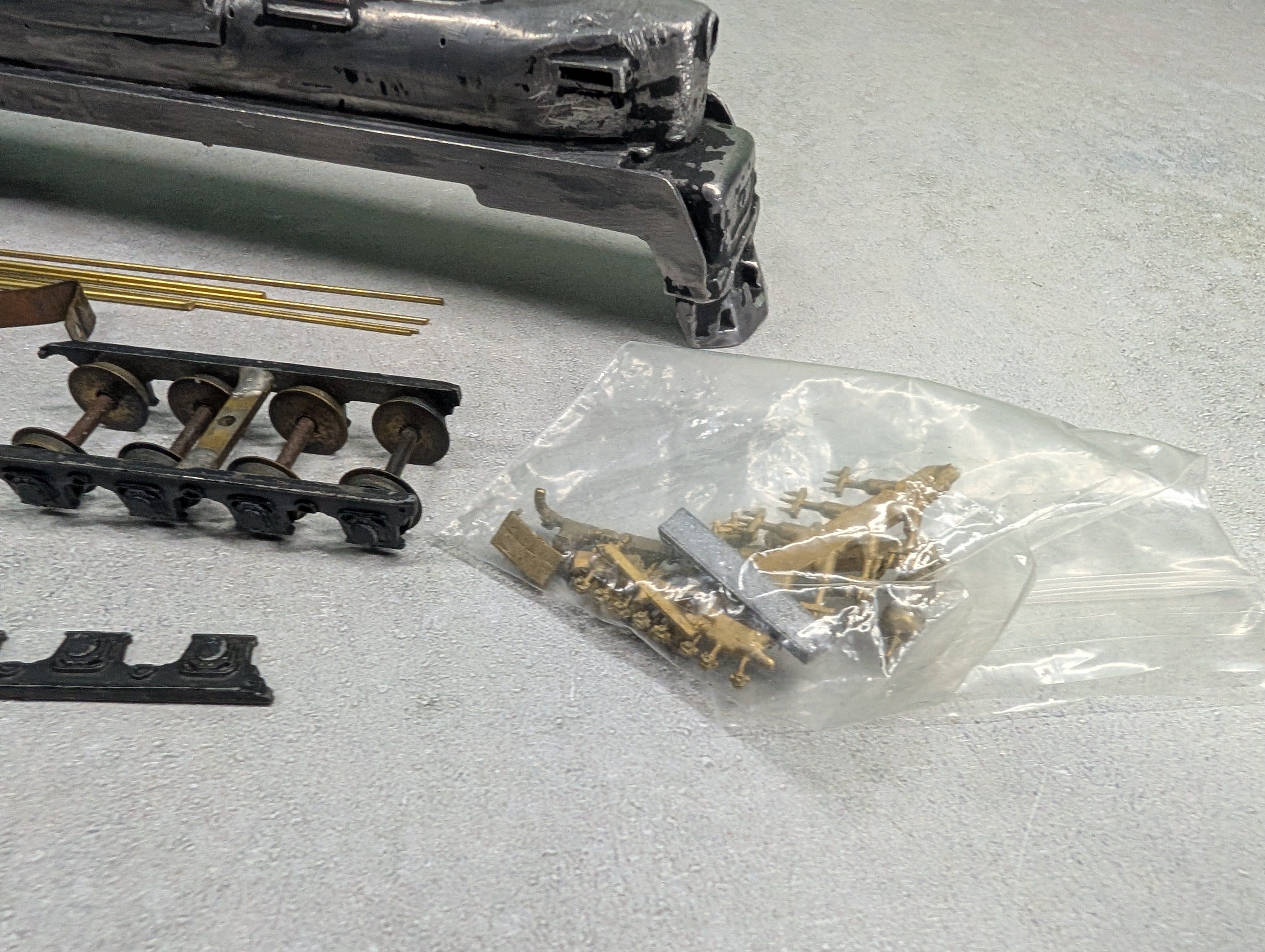 USED Bowser HO Scale T1 Duplex Locomotive Shell & Parts, Metal