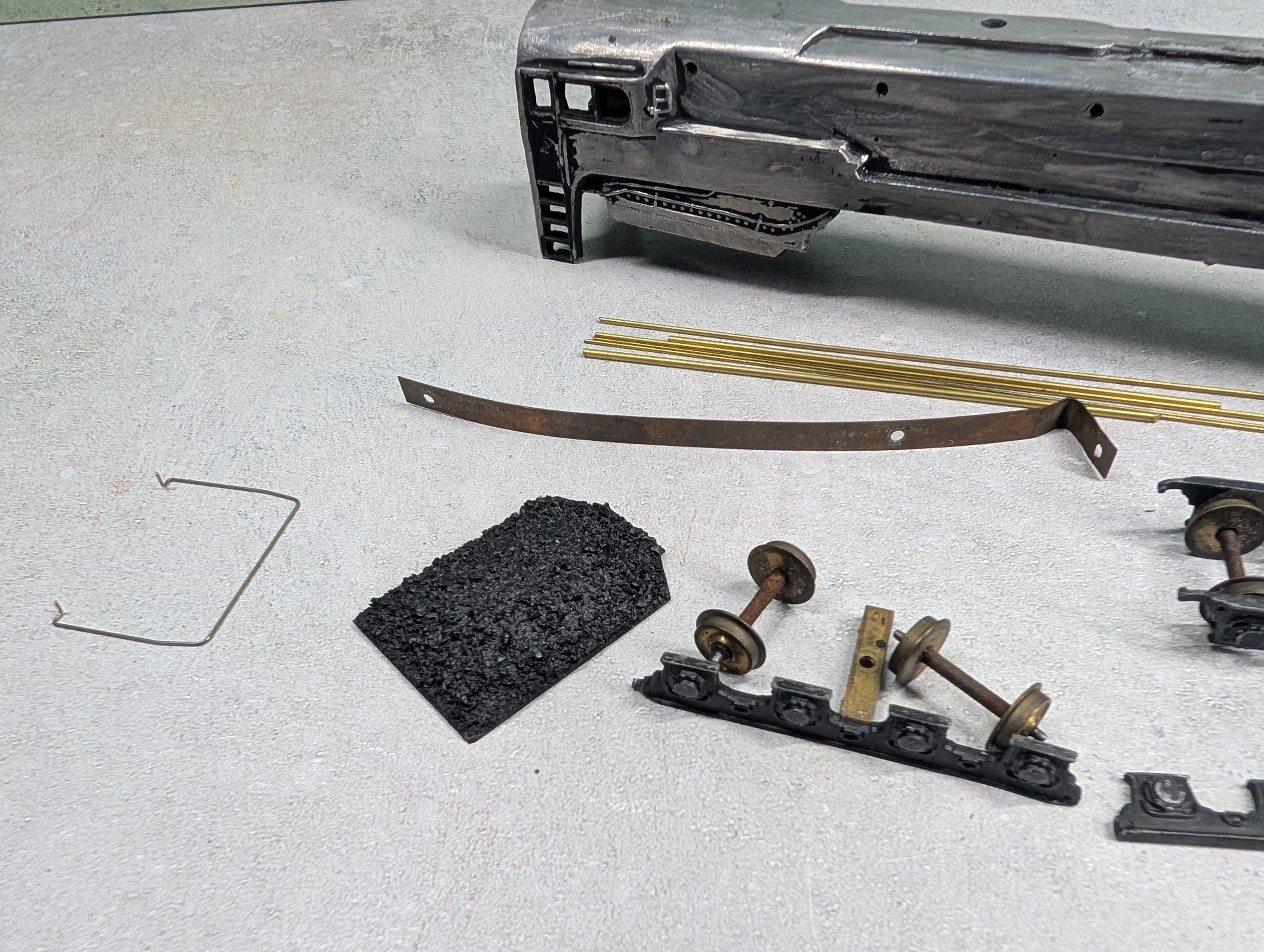 USED Bowser HO Scale T1 Duplex Locomotive Shell & Parts, Metal