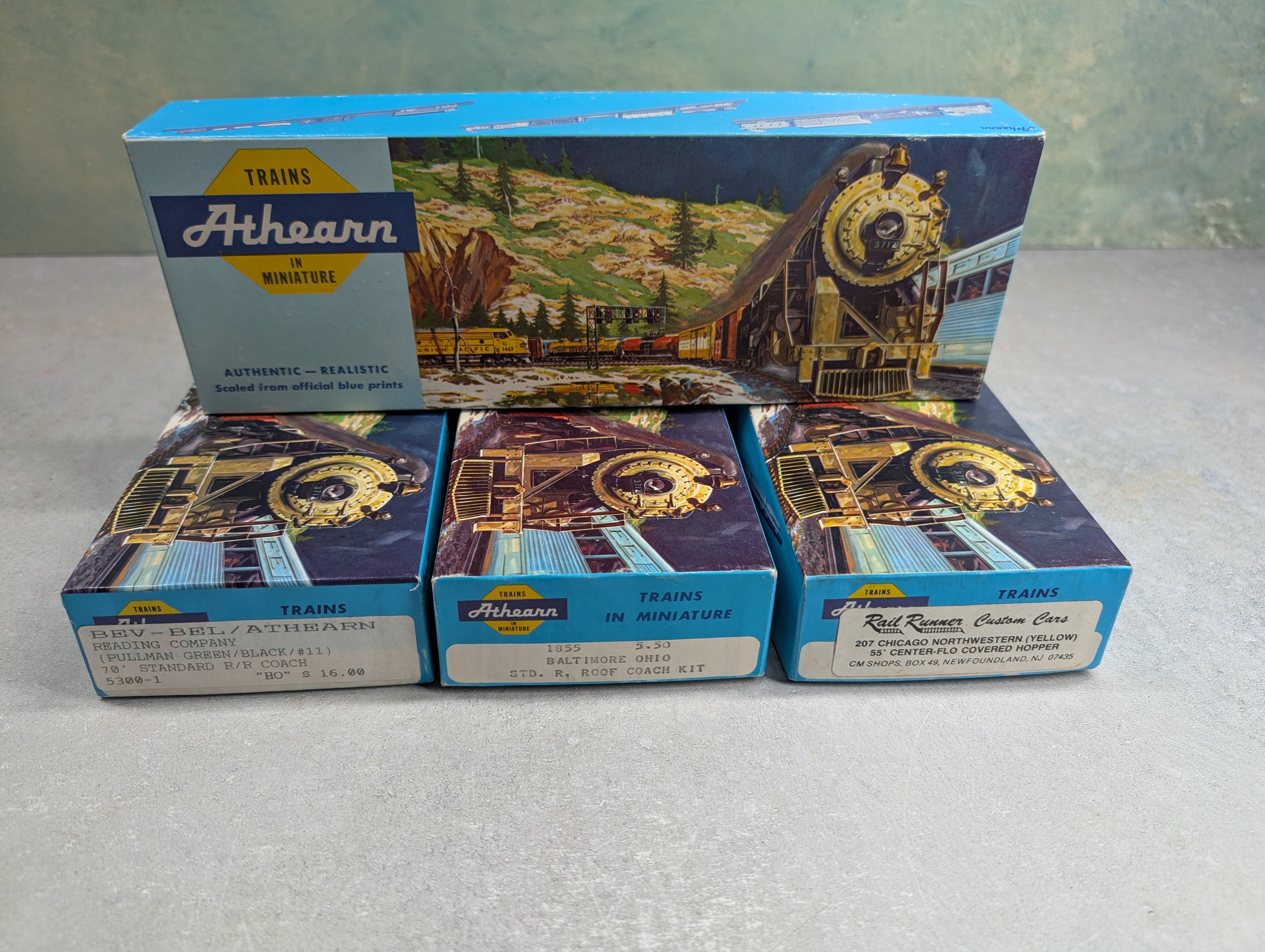 USED Athearn HO Scale Long Empty Boxes For Storage (4 pcs)
