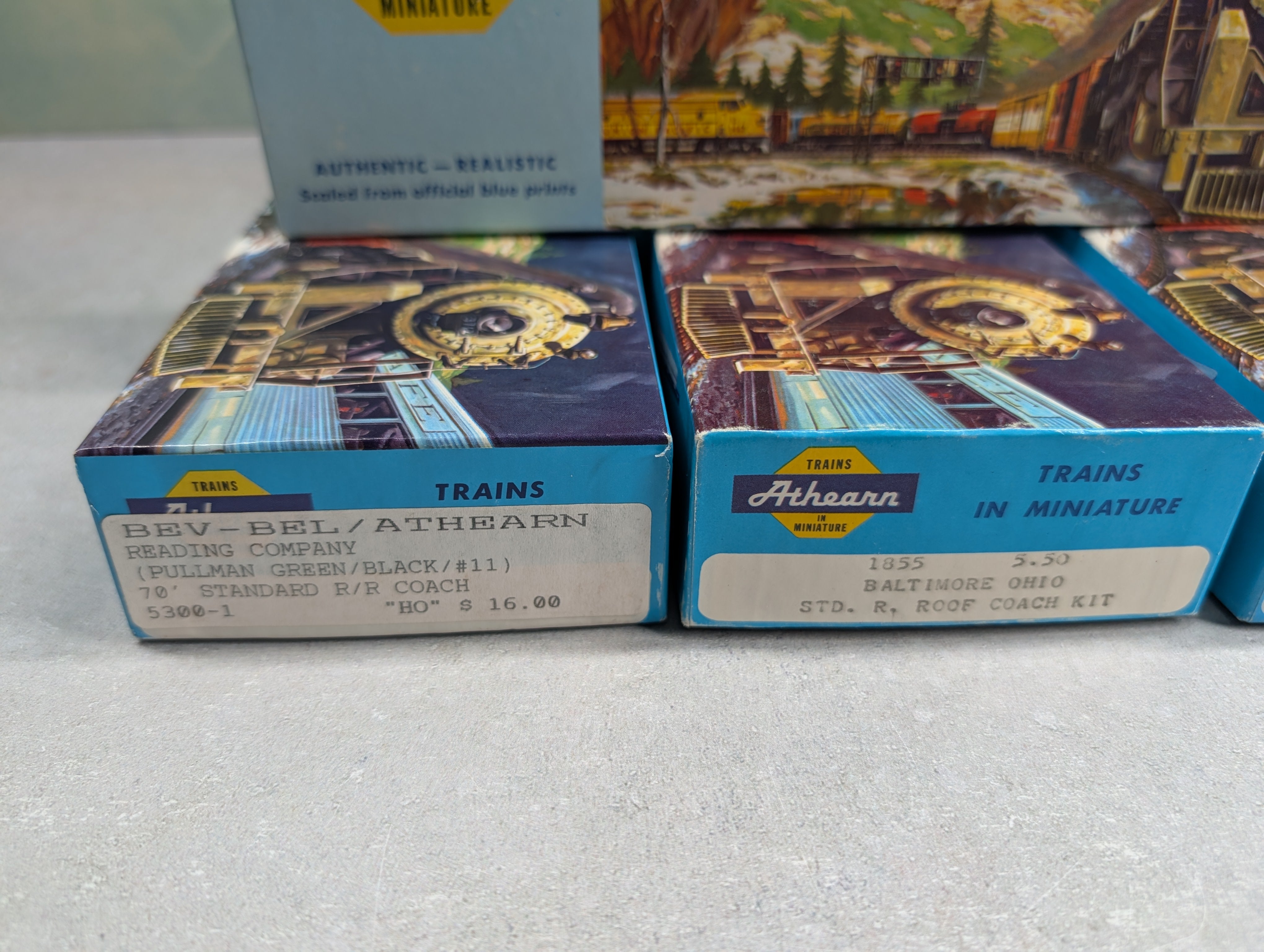 USED Athearn HO Scale Long Empty Boxes For Storage (4 pcs)