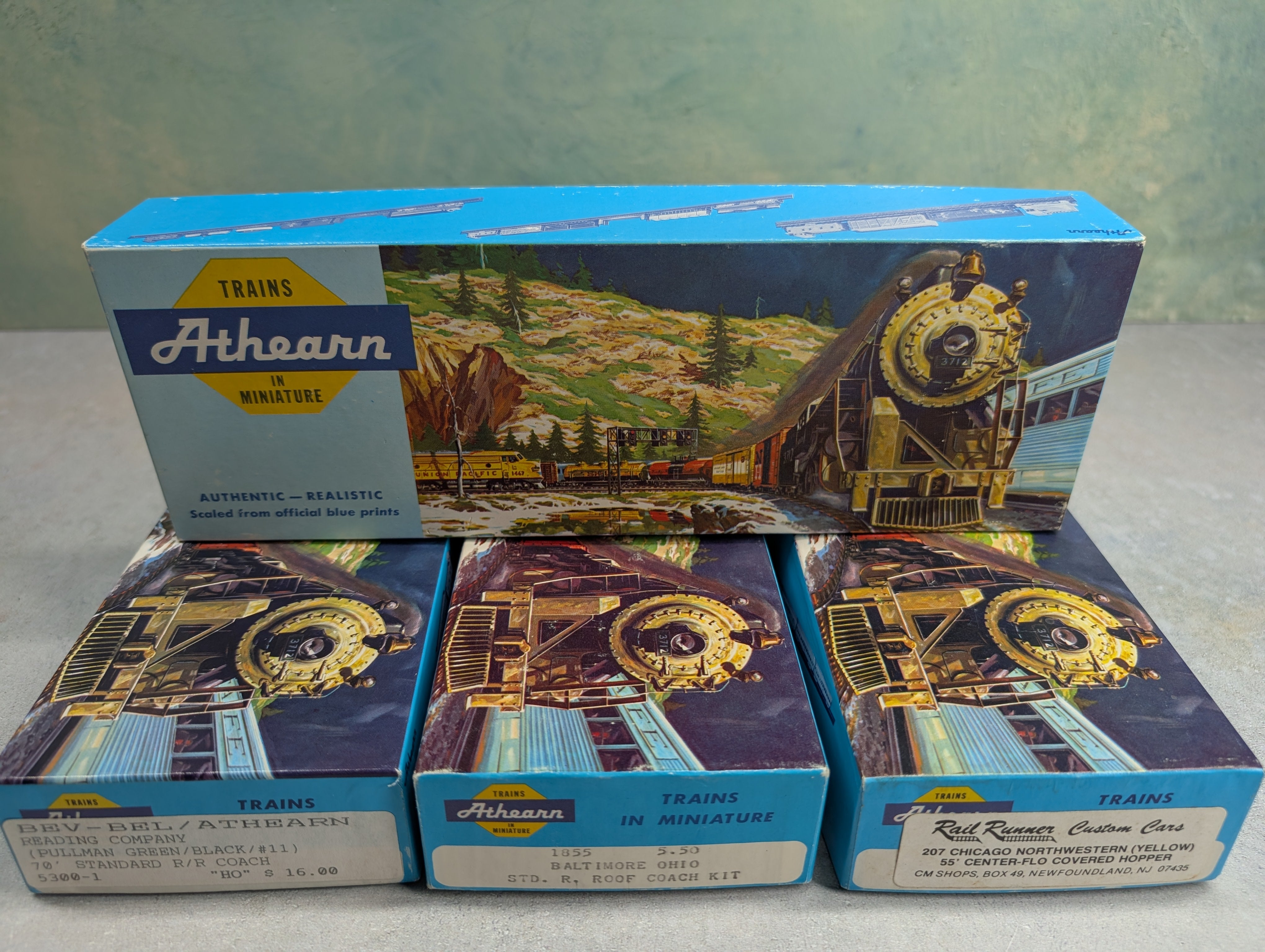 USED Athearn HO Scale Long Empty Boxes For Storage (4 pcs)