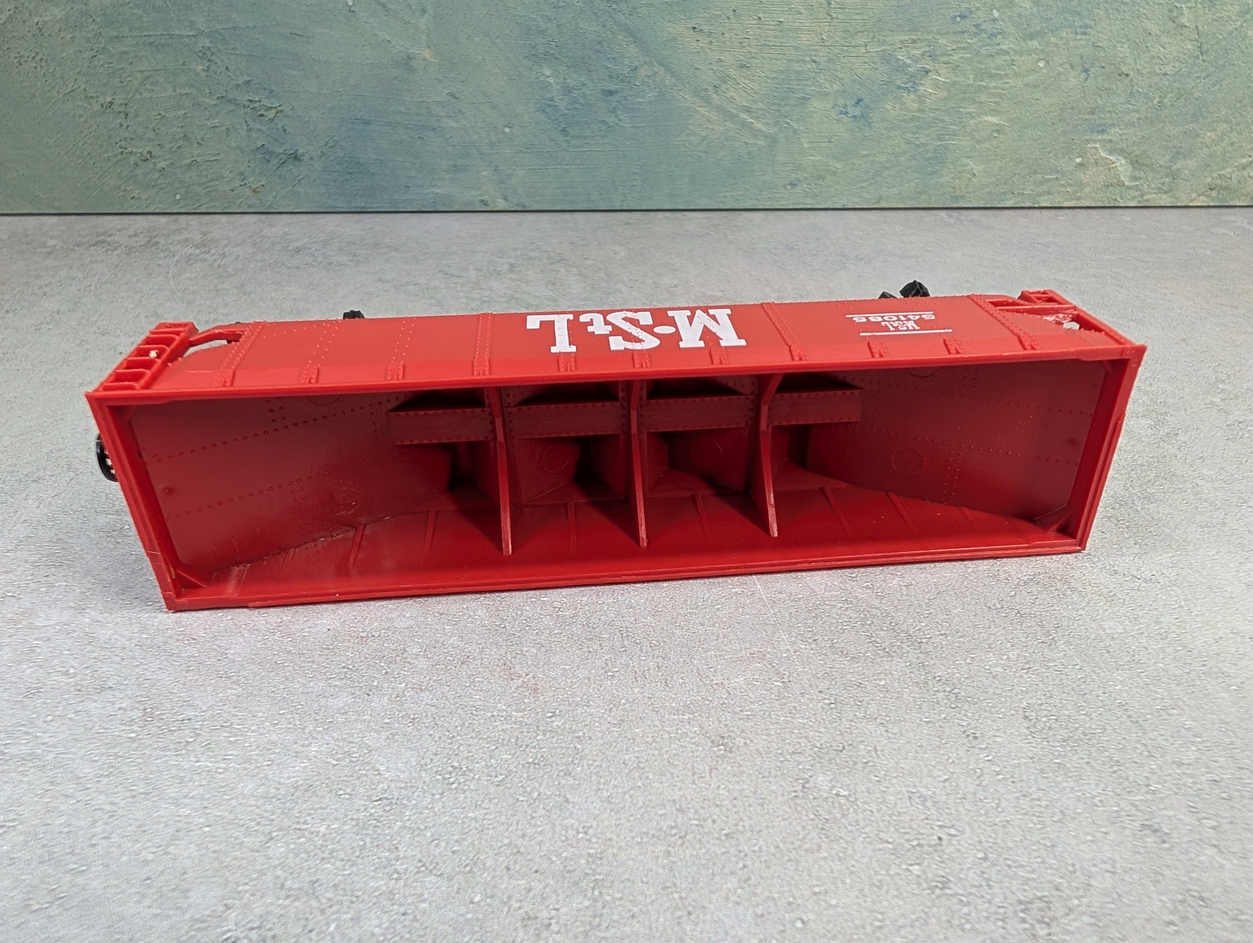 USED Bachmann HO Scale 4 Bay Open Hopper Minneapolis & St Louis MStL #541085