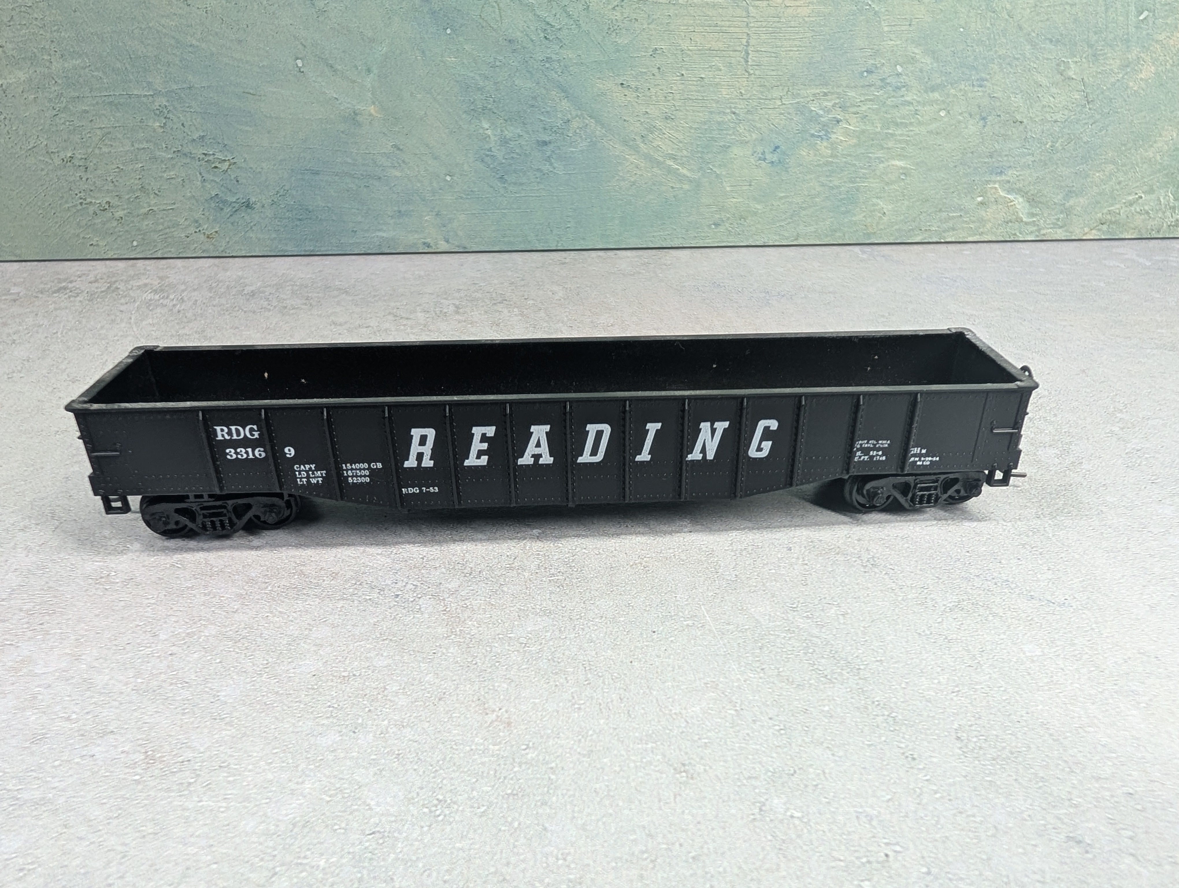 USED Athearn HO Scale 49' Gondola Reading RDG #3316