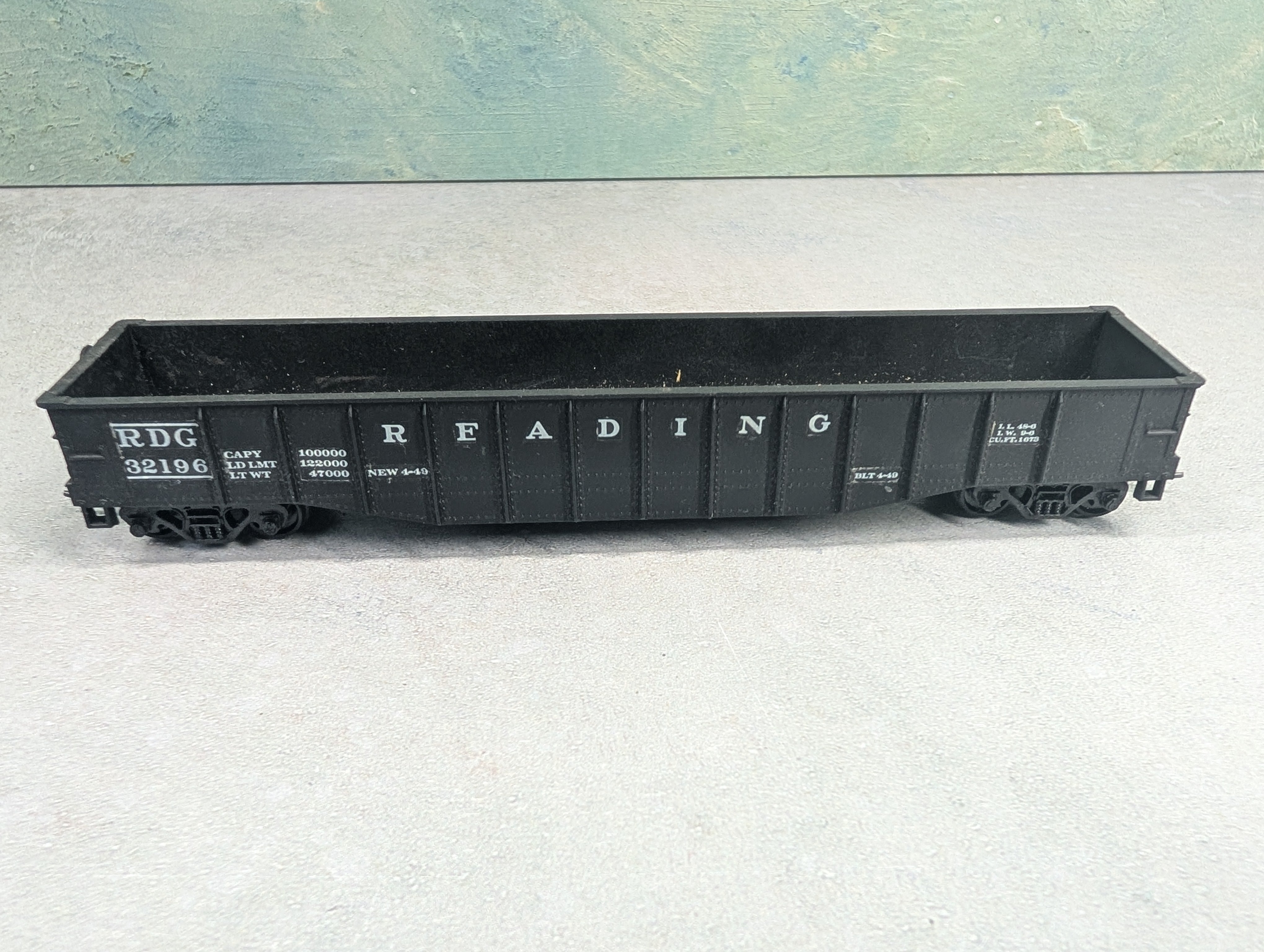 USED Athearn HO Scale 49' Gondola Reading RDG #32196