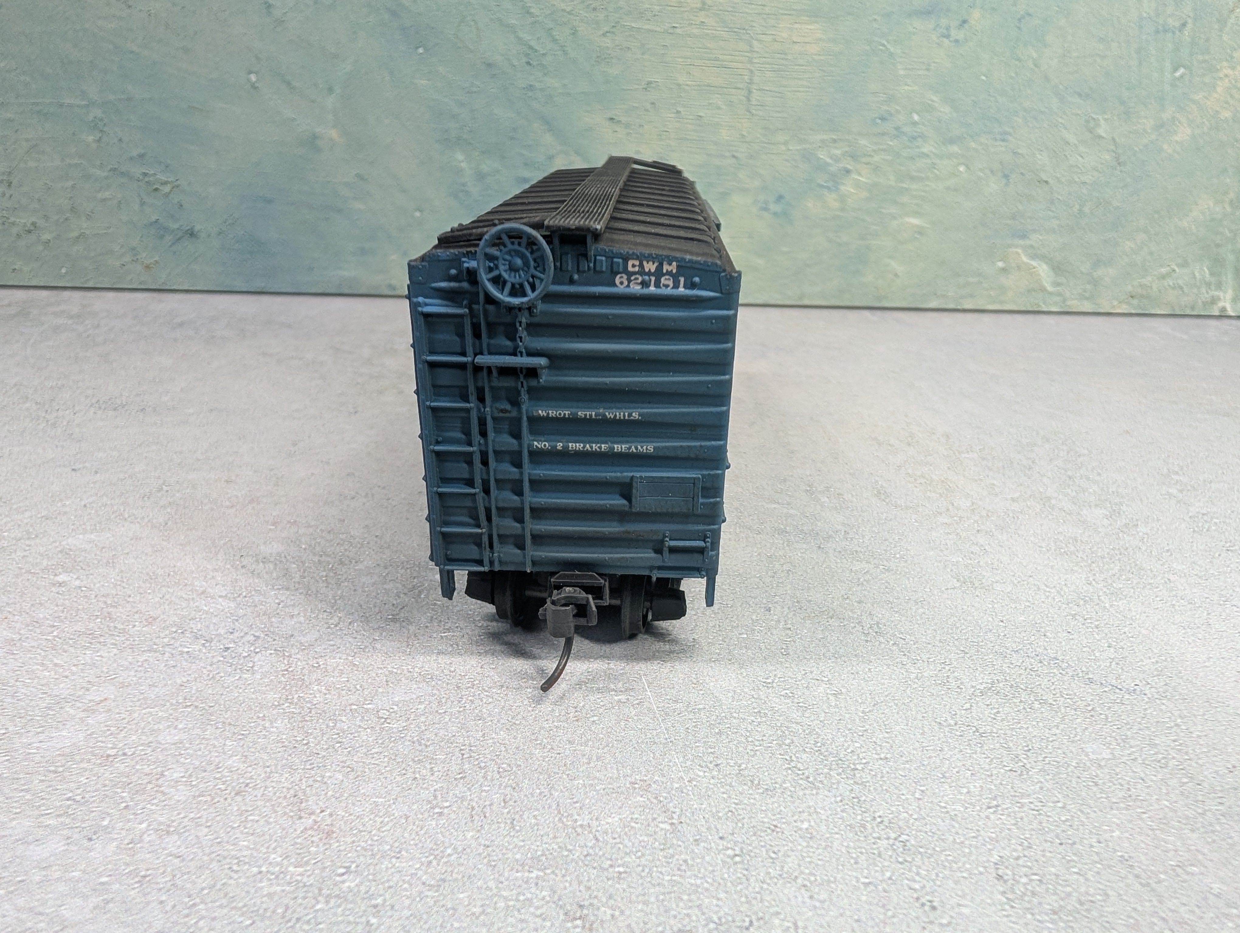 USED HO Scale 40' Box Car Chicago and West Michigan C&WM #62181 Weathered