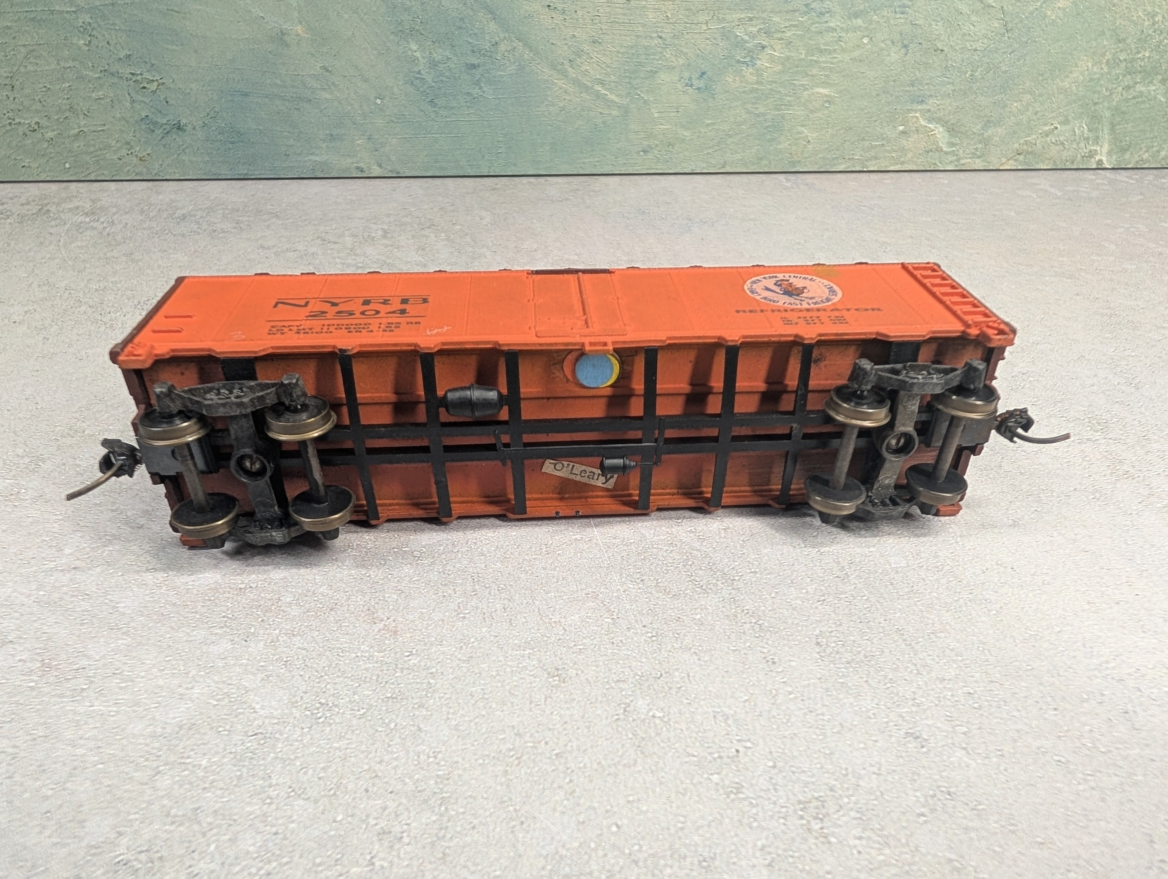 USED HO Scale 40' Refrigerator Box Car New York Central NYRB #2504 Weathered/Decalled