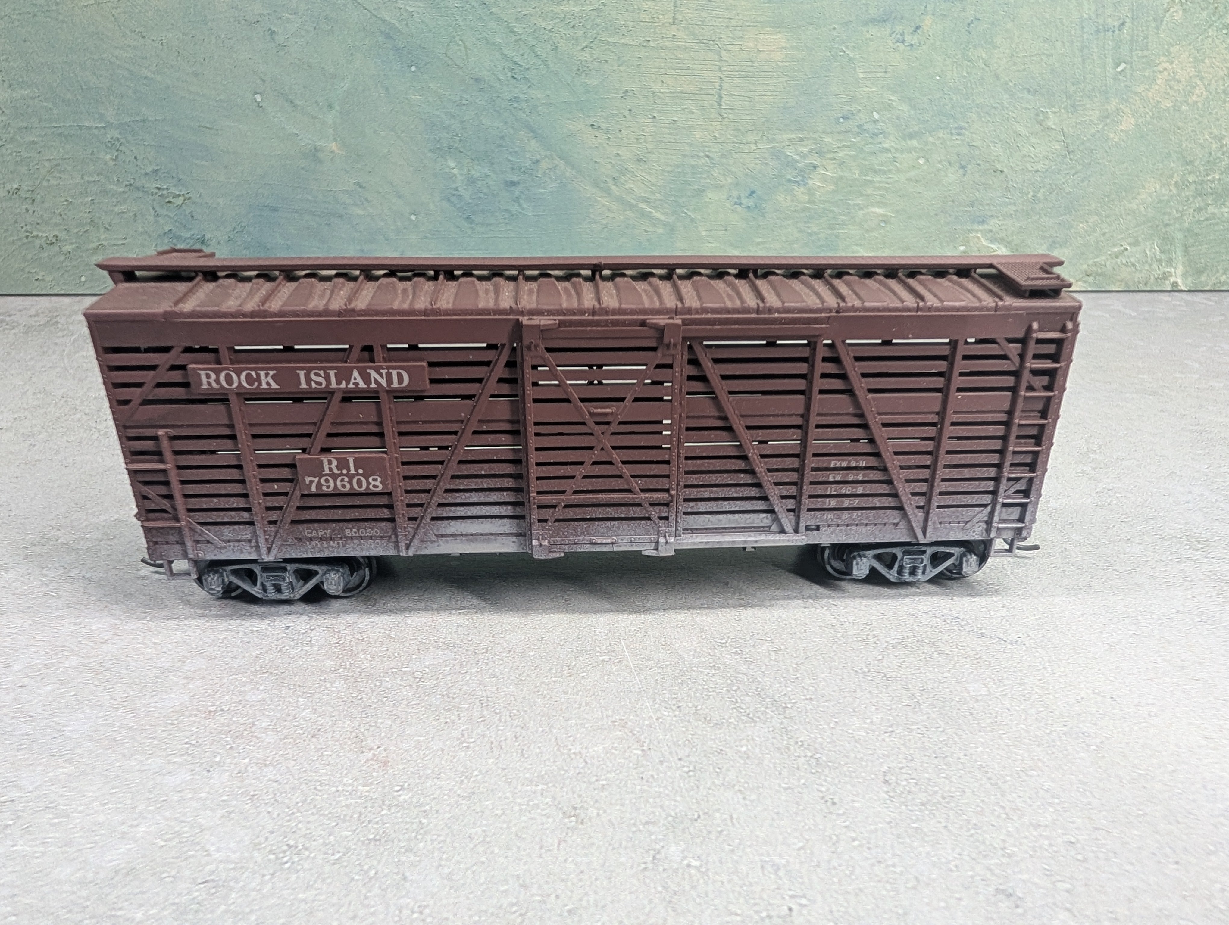 USED Athearn HO Scale Stock Car Rock Island RI #79608 Weathered
