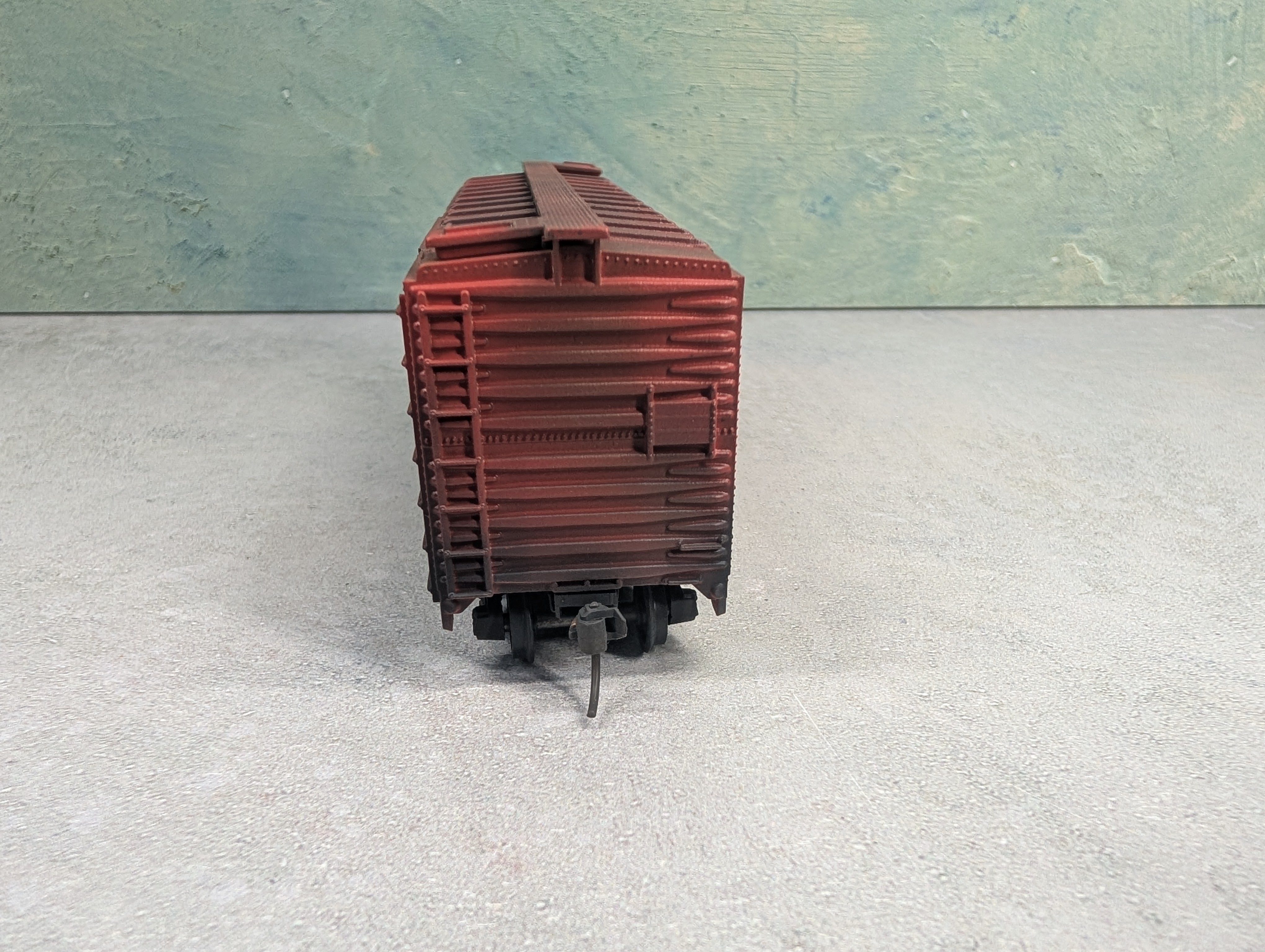 USED Athearn HO Scale 40' Box Car Gulf, Mobile & Ohio GM&O #21190 Weathered