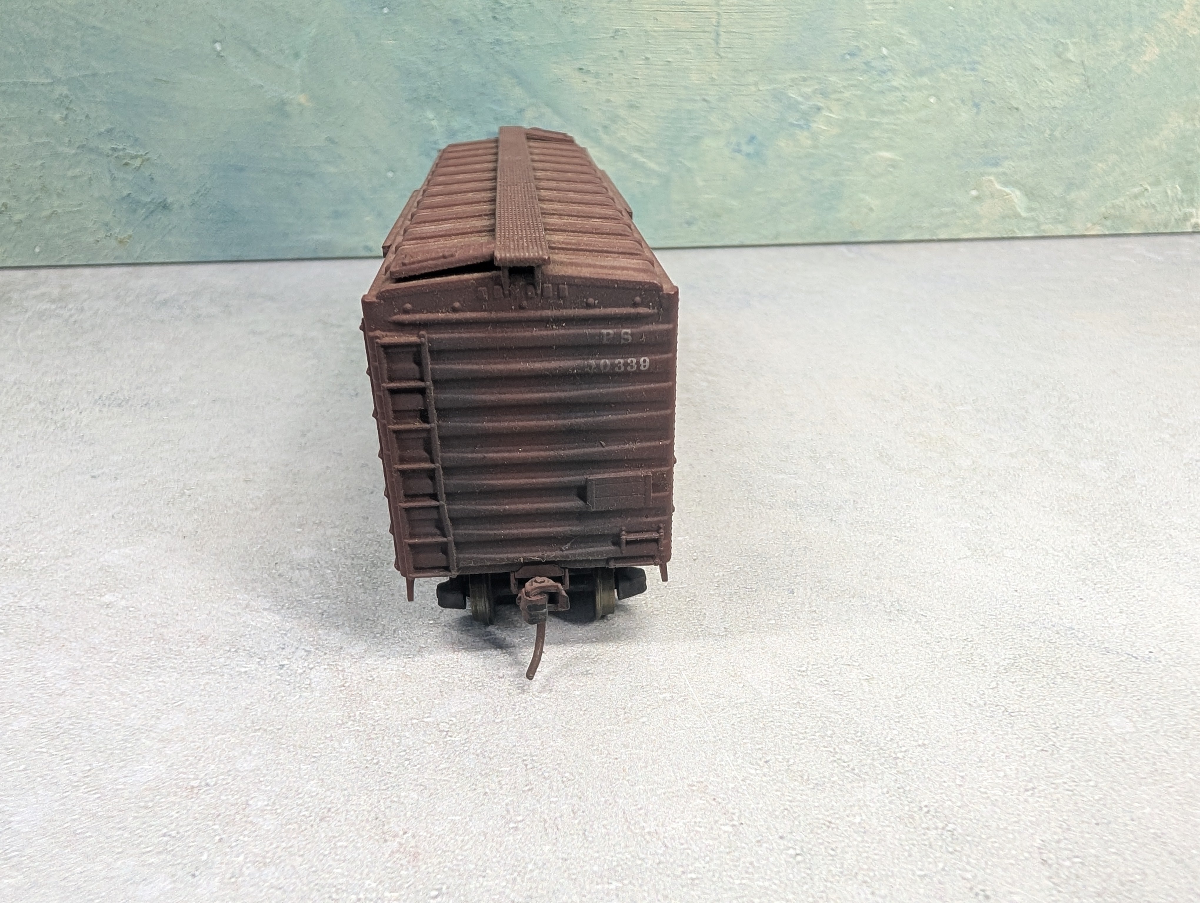 USED HO Scale 40' Box Car Pacific Southern PS #10339 Weathered