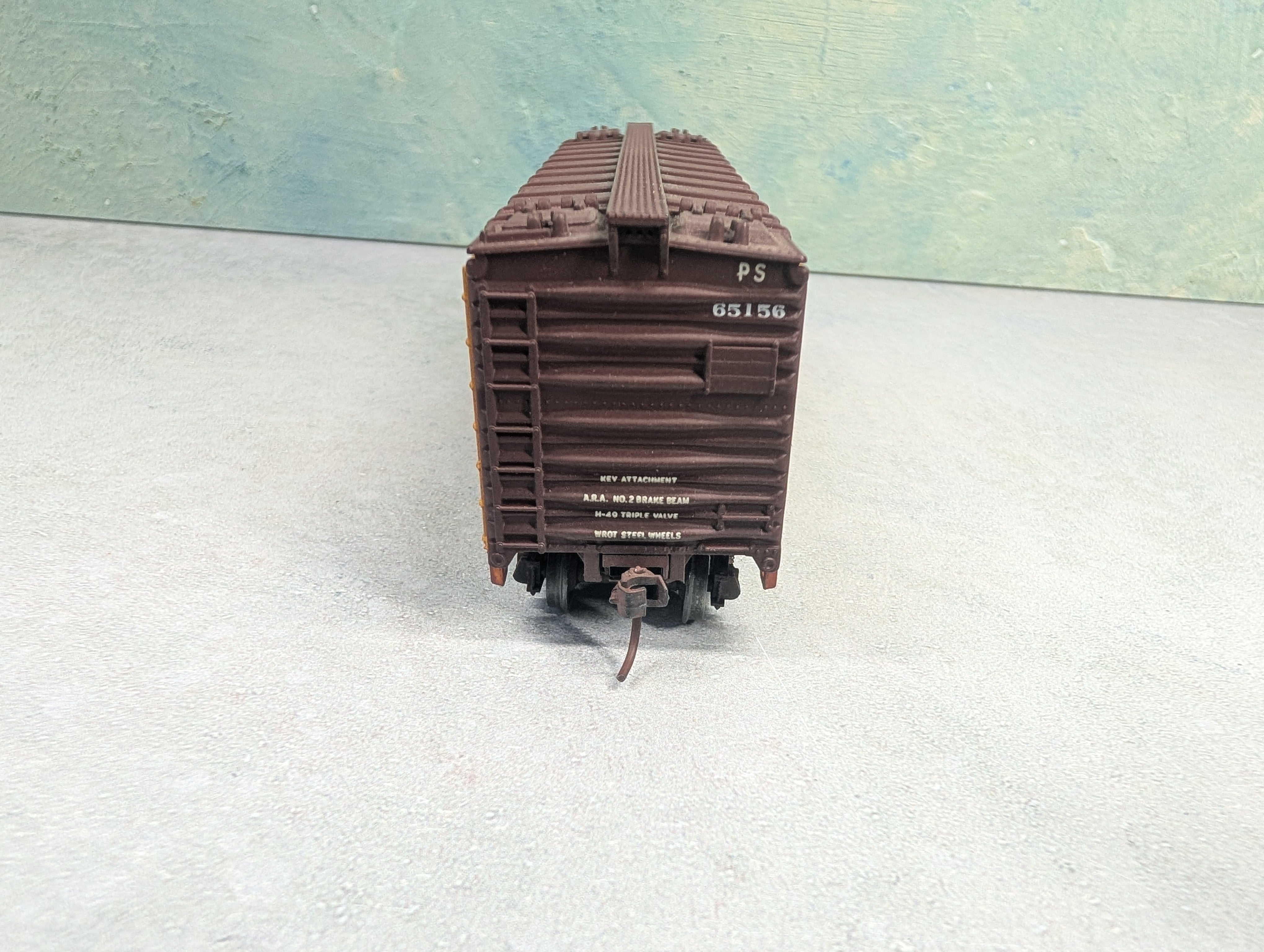USED Athearn HO Scale 40' Box Car Pacific Southern PS #65156 Weathered
