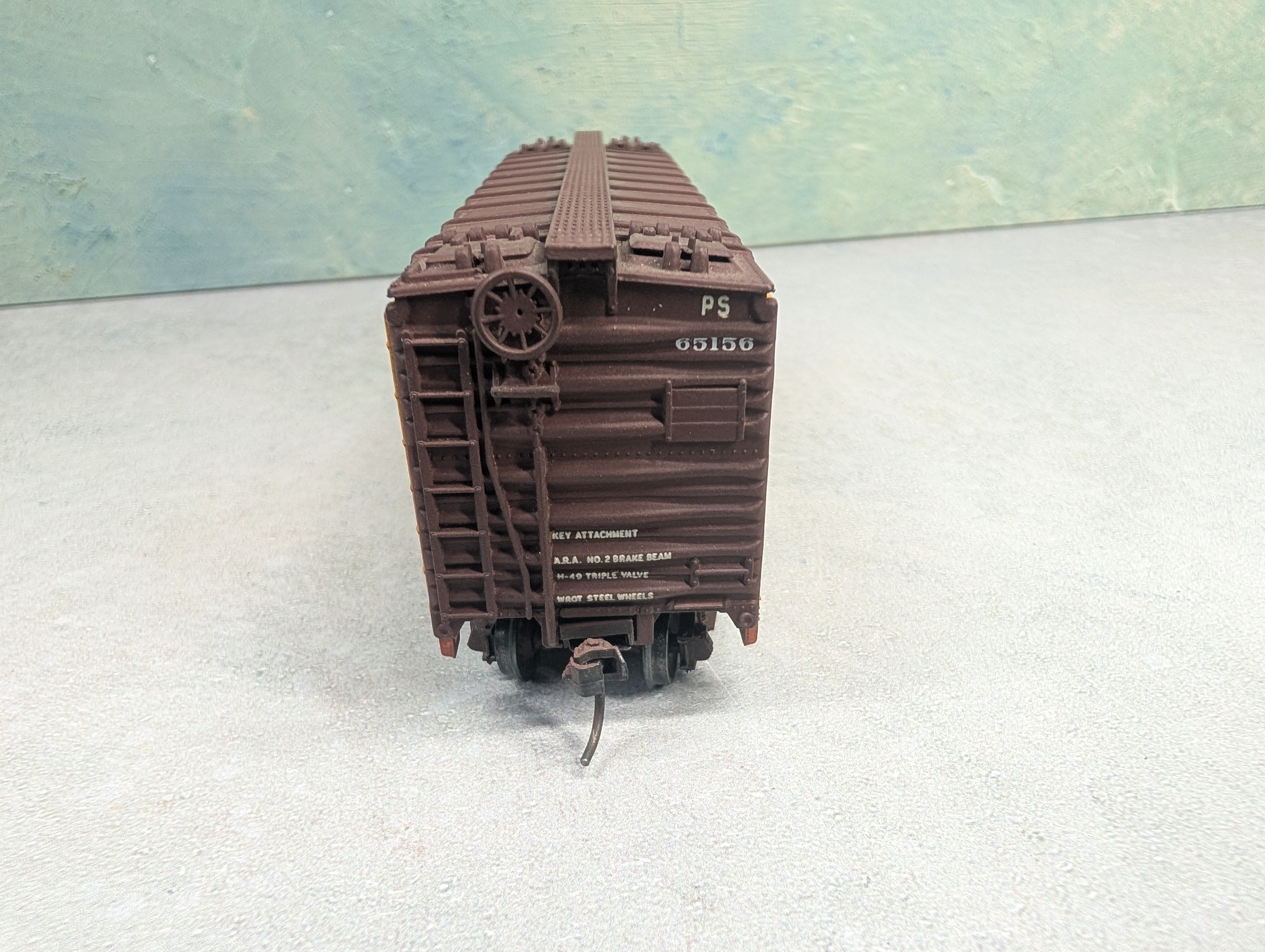 USED Athearn HO Scale 40' Box Car Pacific Southern PS #65156 Weathered