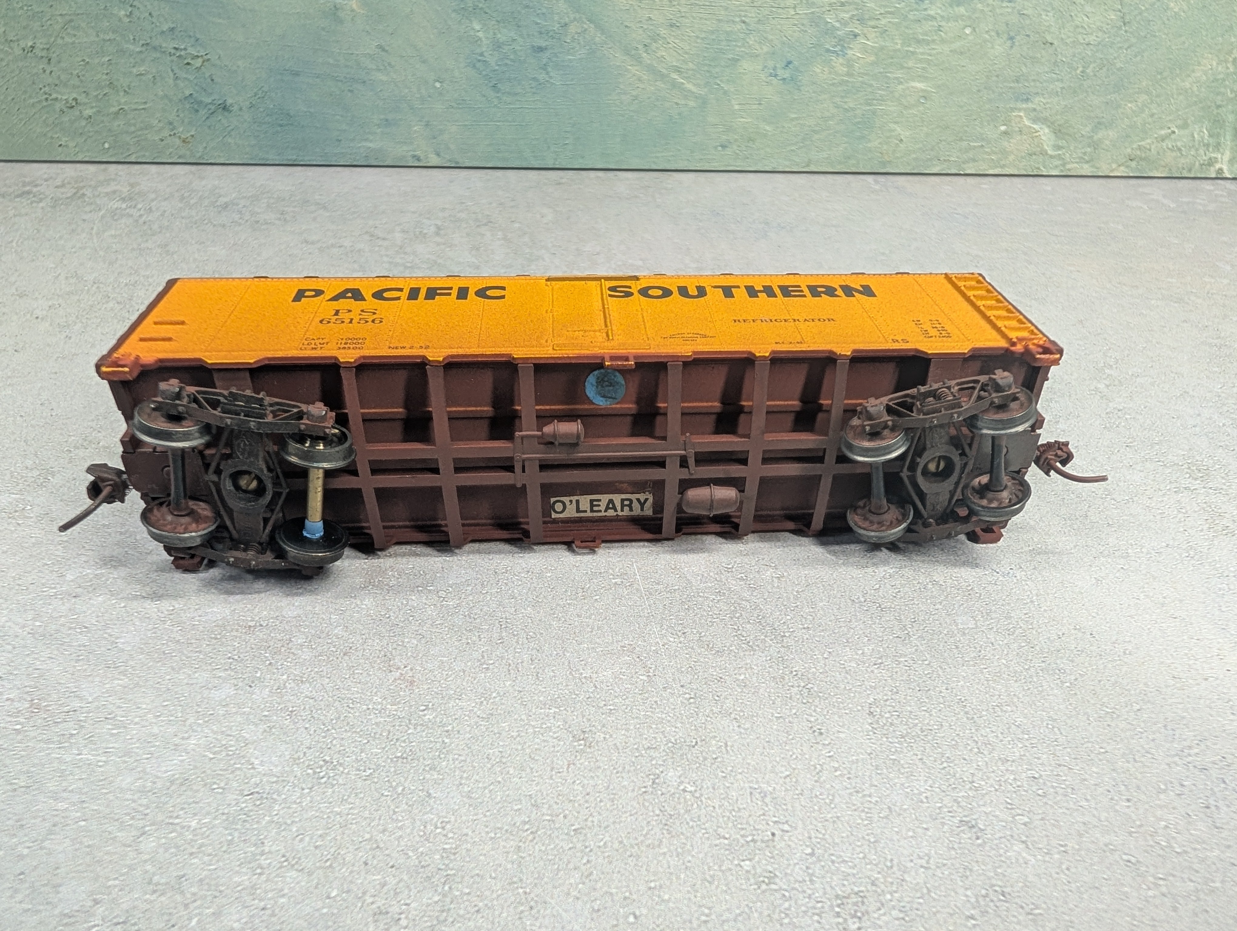 USED Athearn HO Scale 40' Box Car Pacific Southern PS #65156 Weathered