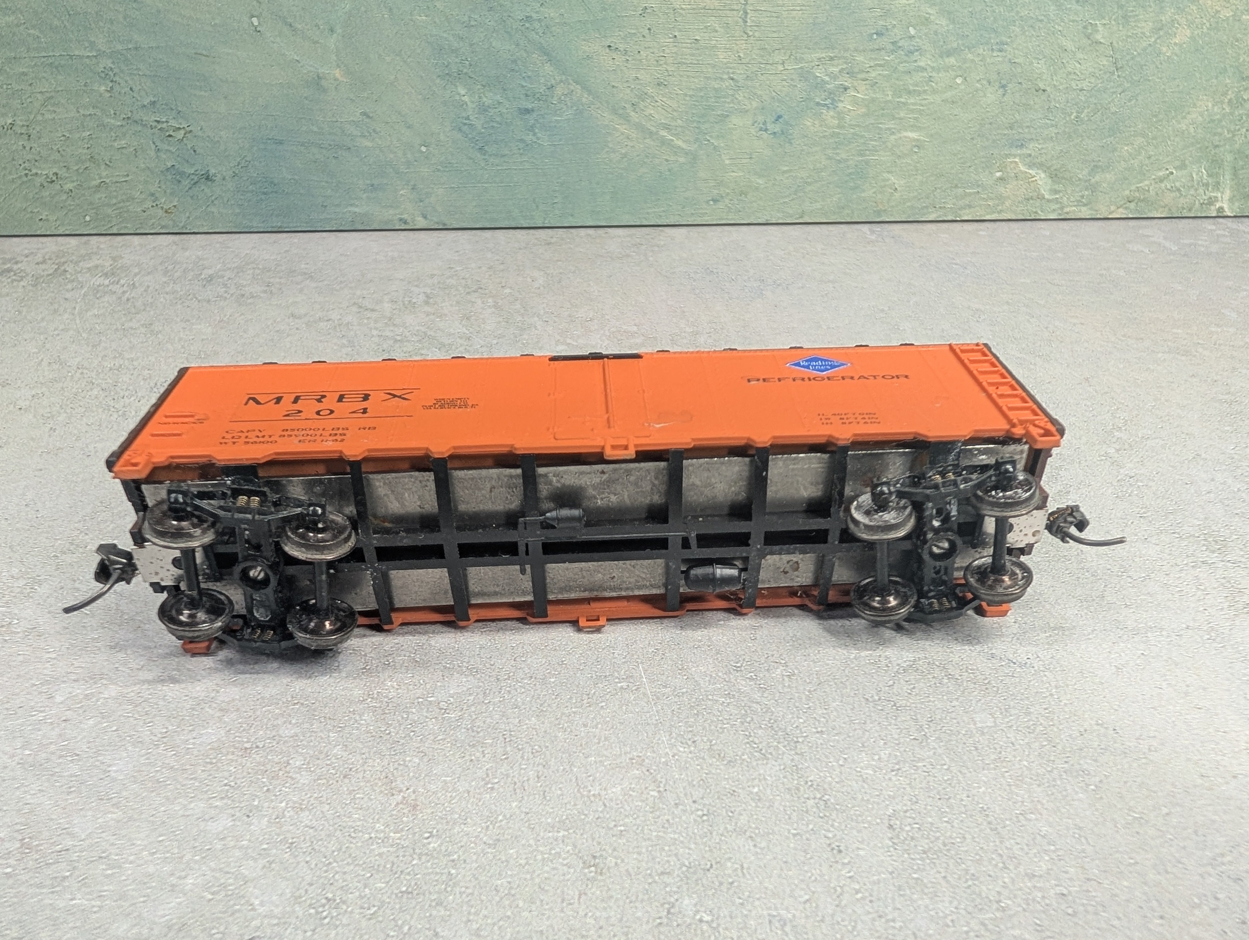 USED Athearn HO Scale 40' Box Car Reading Lines MRBX #204 Decalled