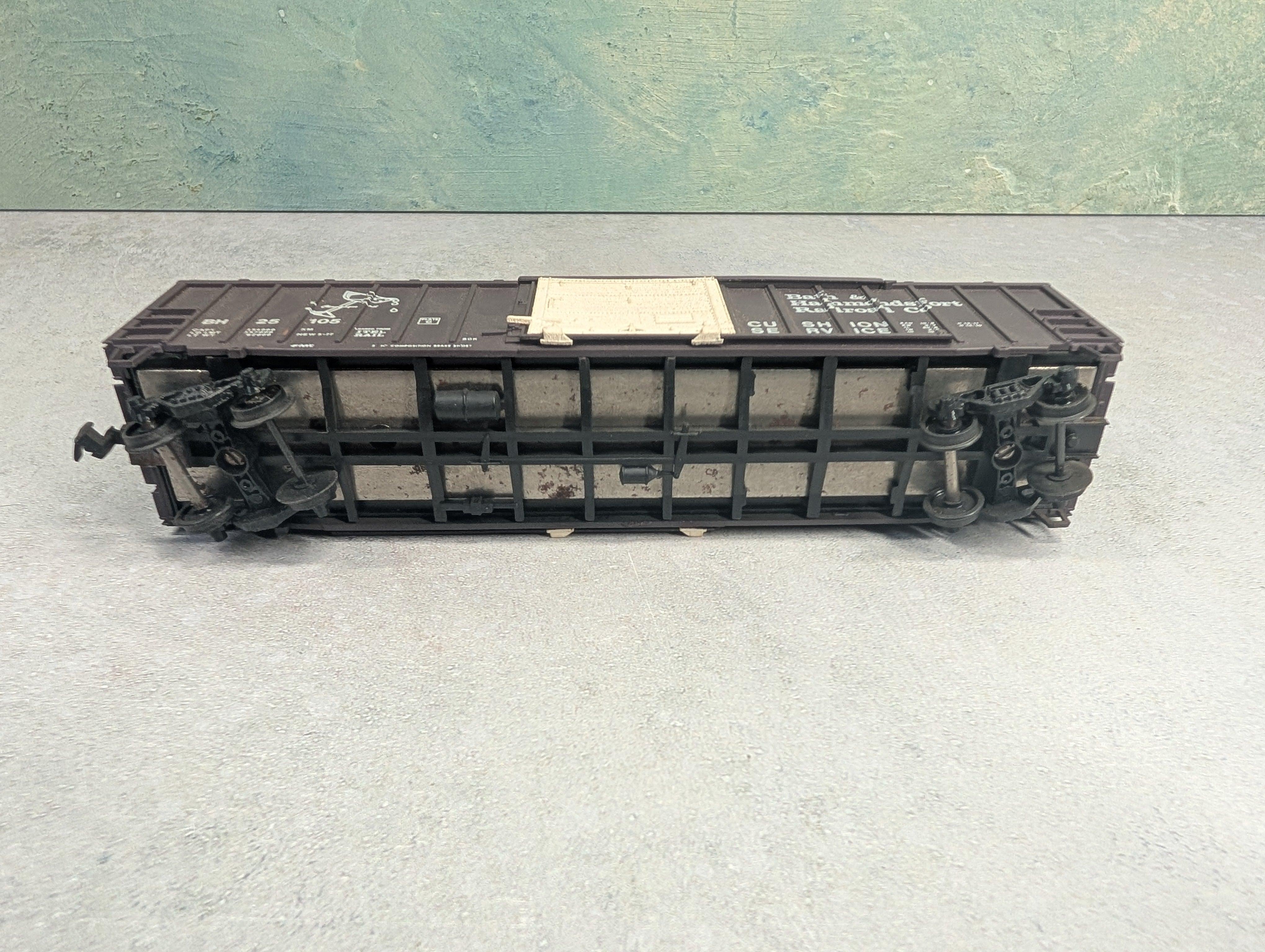USED Athearn HO Scale 50' Box Car Bath & Hammondsport BH #25105