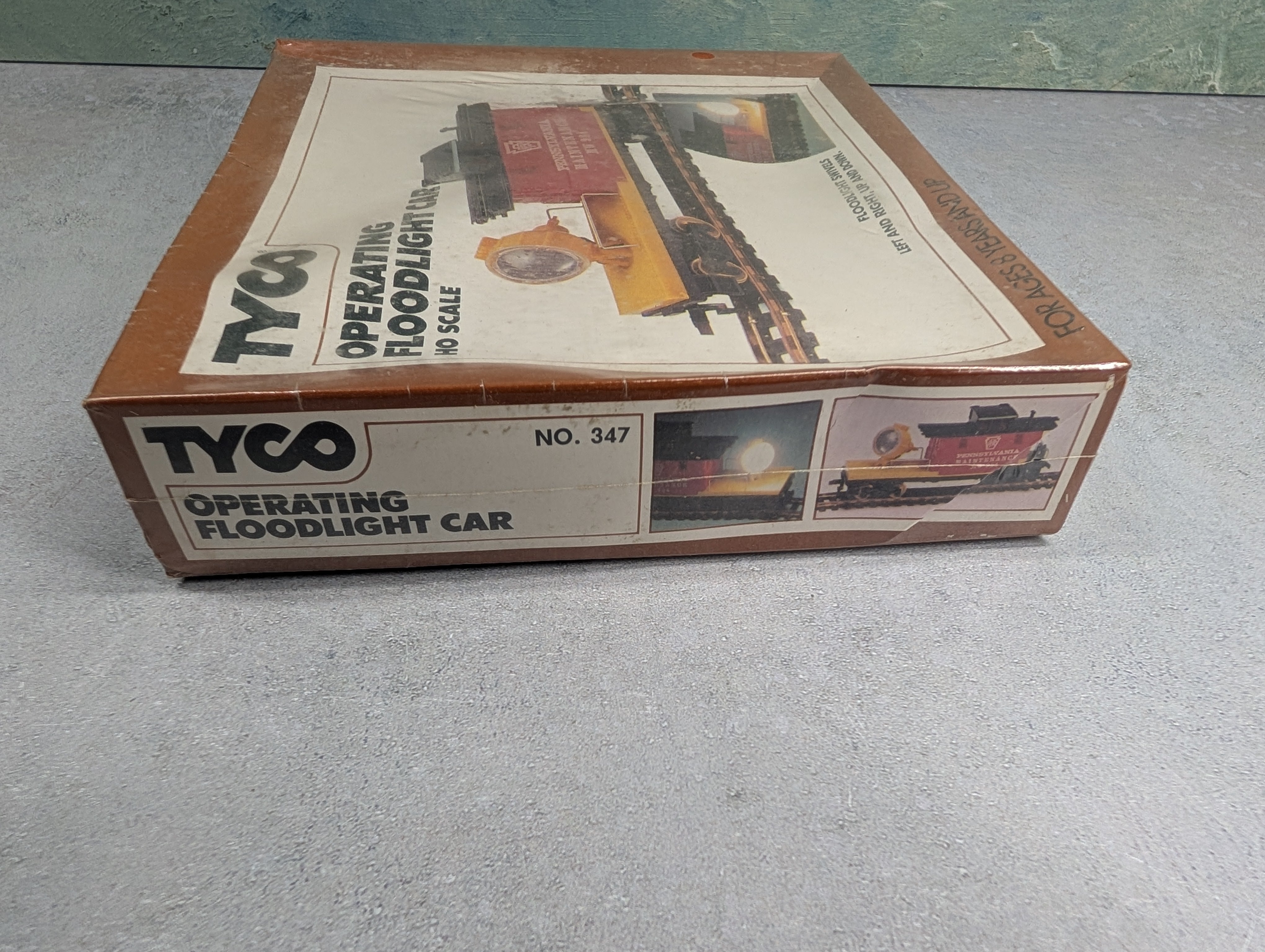 Tyco 347 HO Scale Operating Floodlight Car Pennsylvania MW #984 Sealed