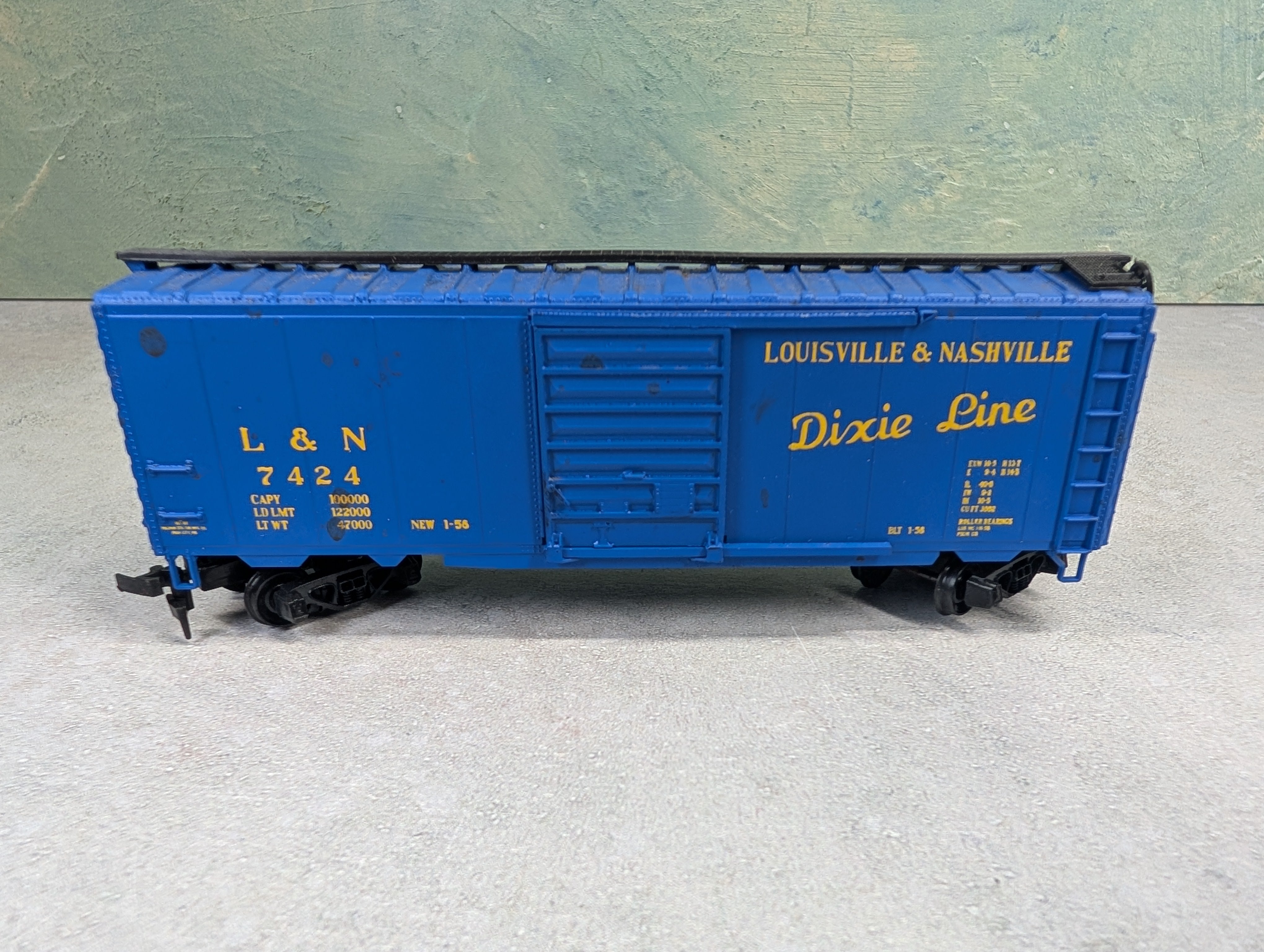 USED AHM HO Scale 40' Box Car Louisville & Nashville L&N #7424