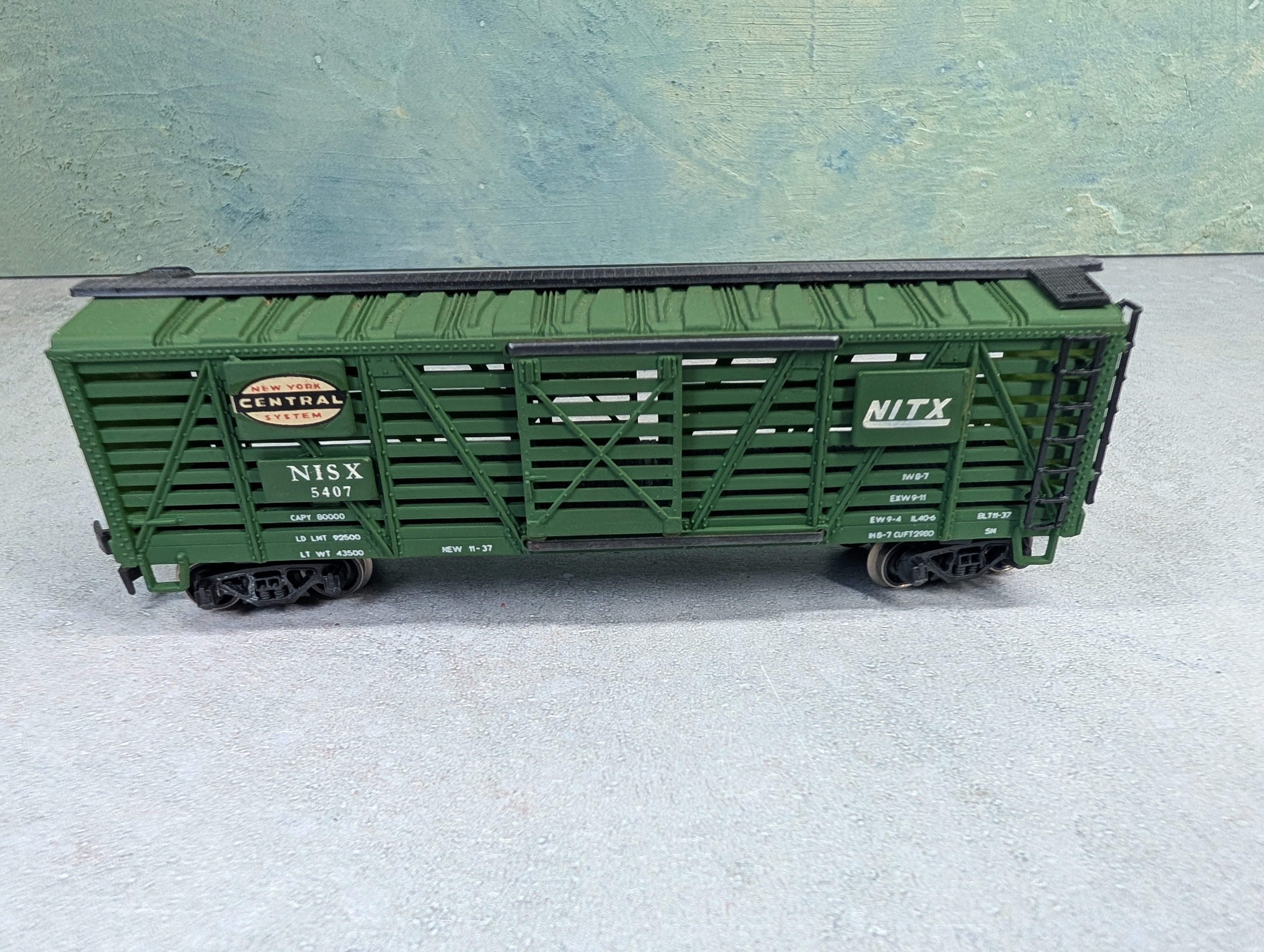 USED Tempo HO Scale Cattle Stock Car New York Central NISX #5407