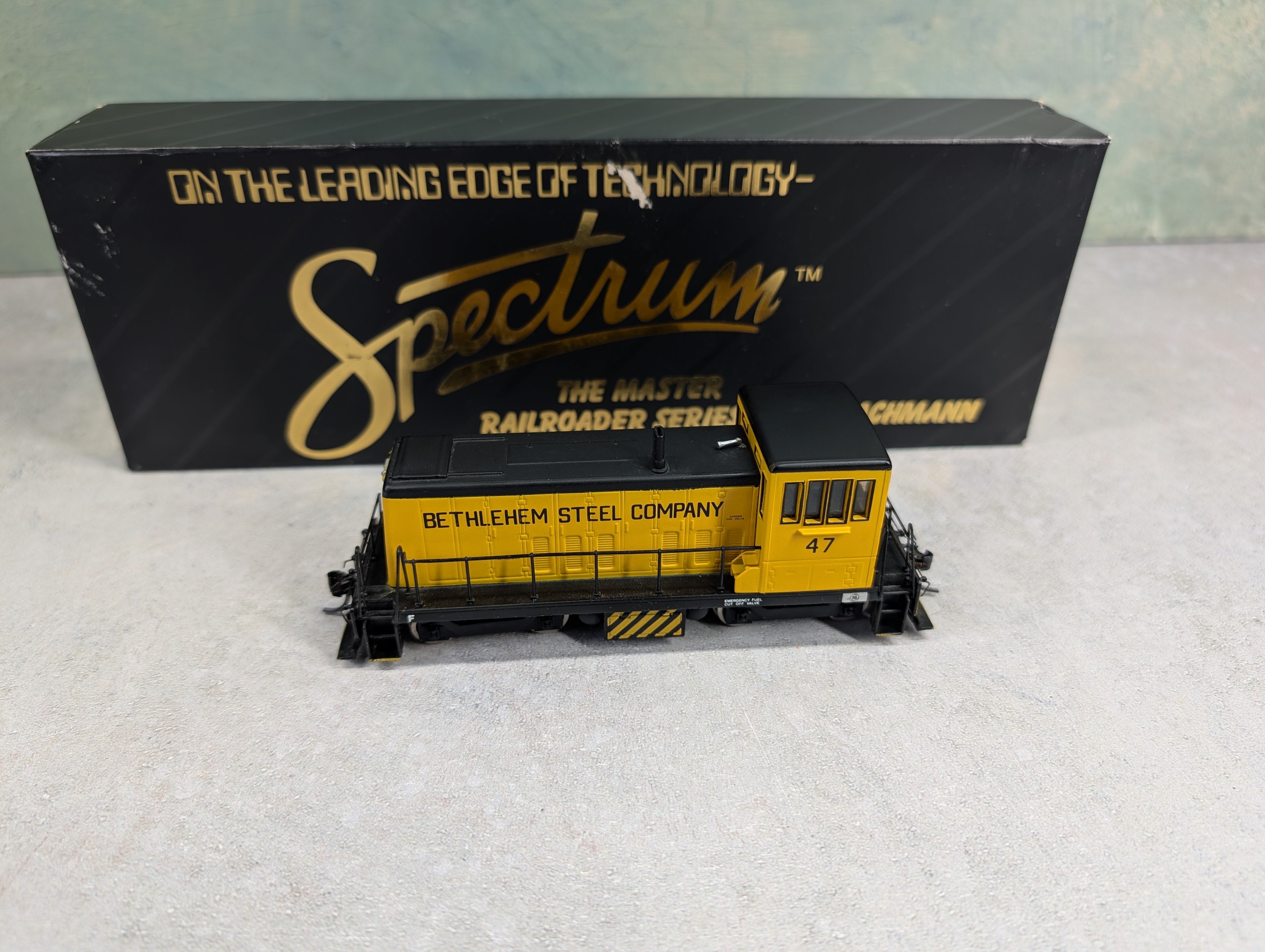 USED Bachmann 81106 HO Scale Spectrum GE 70 Ton Diesel Locomotive Bethlehem Steel #47 Runs Great! DC