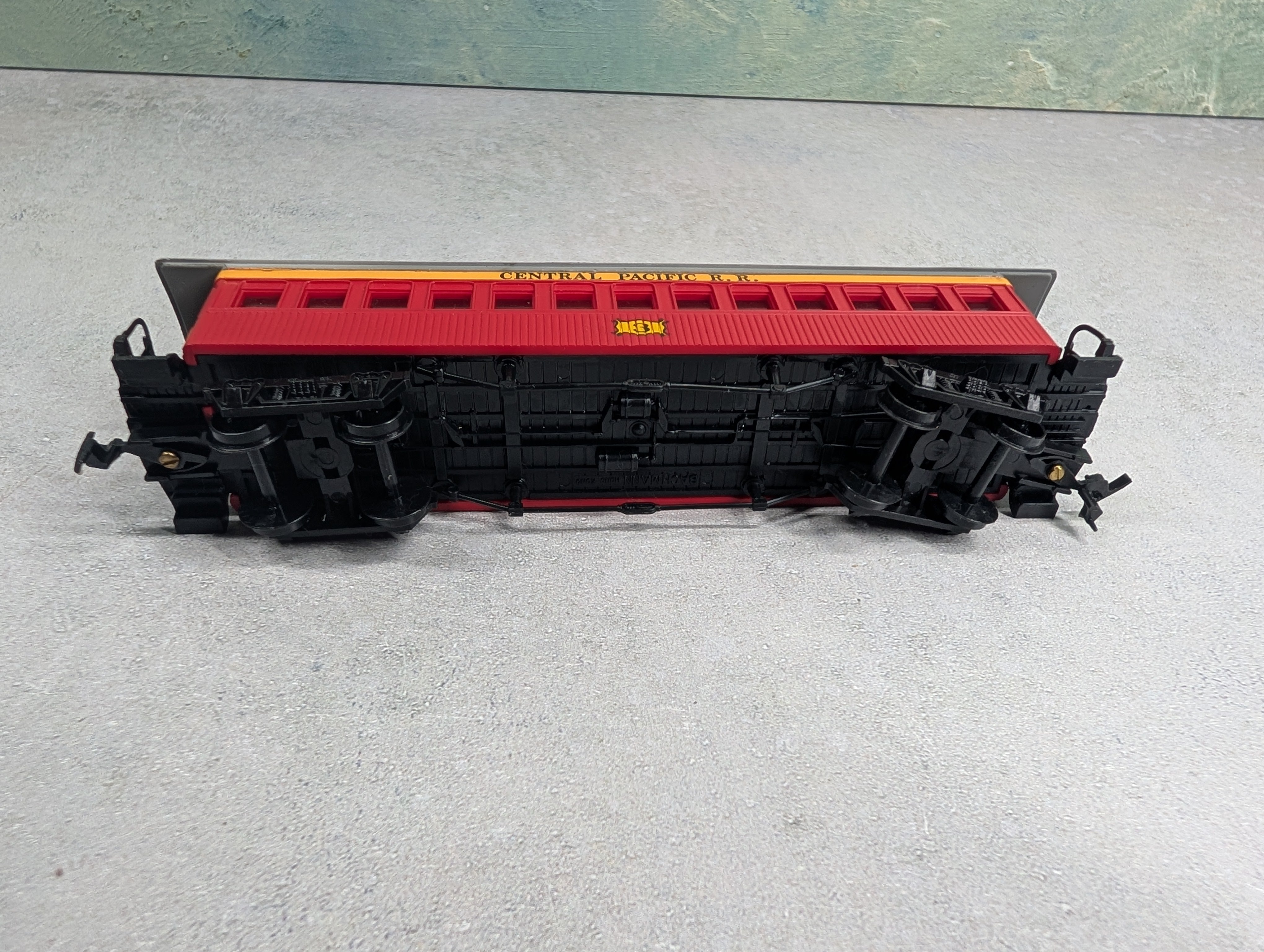 USED Bachmann 1423 HO Scale 46' Old West Coach Central Pacific #3