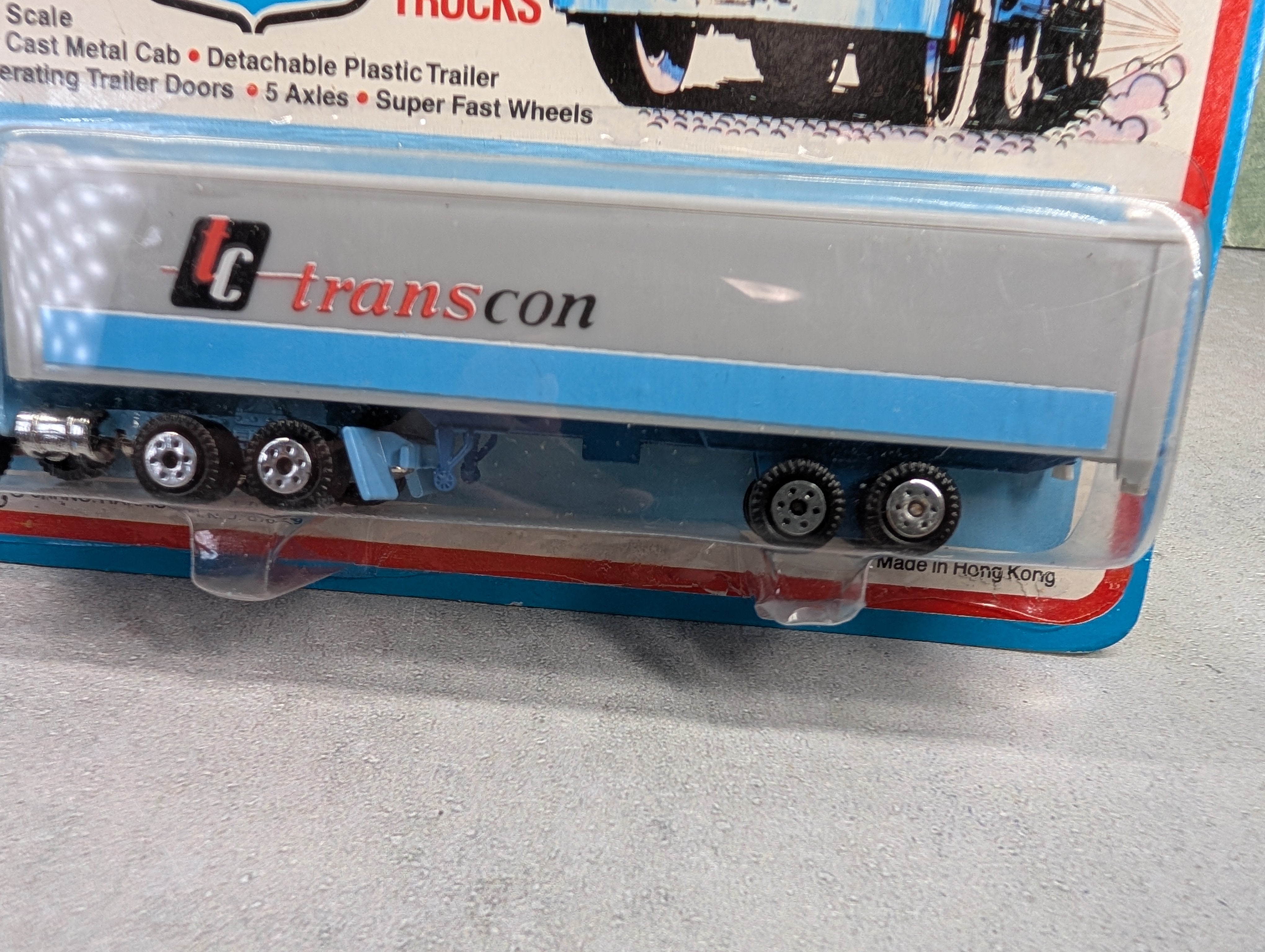 USED Road Champs 7369 HO Scale Interstate Fleet DieCast Trailer and Metal Cab Transcon