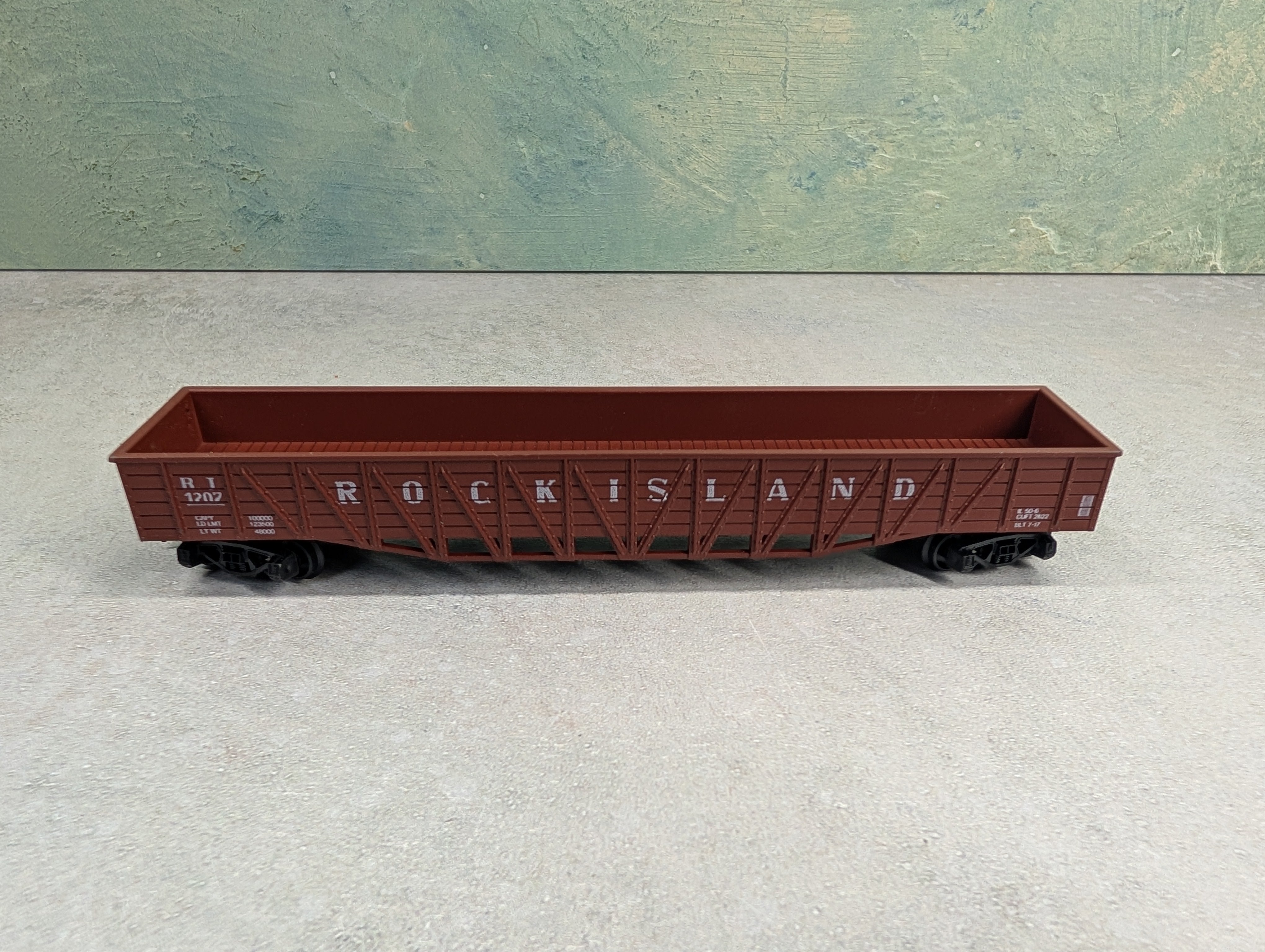 USED ROCO HO Scale 50' OB Gondola Rock Island RI #1207